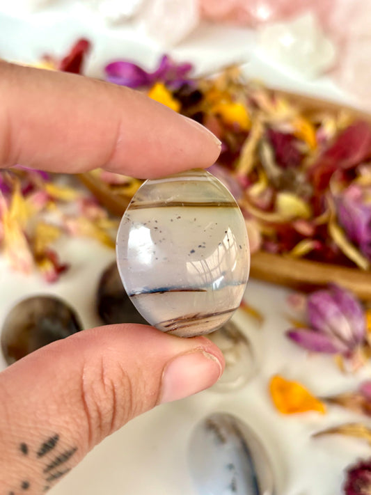 Dendritic Agate Mini Flatstones