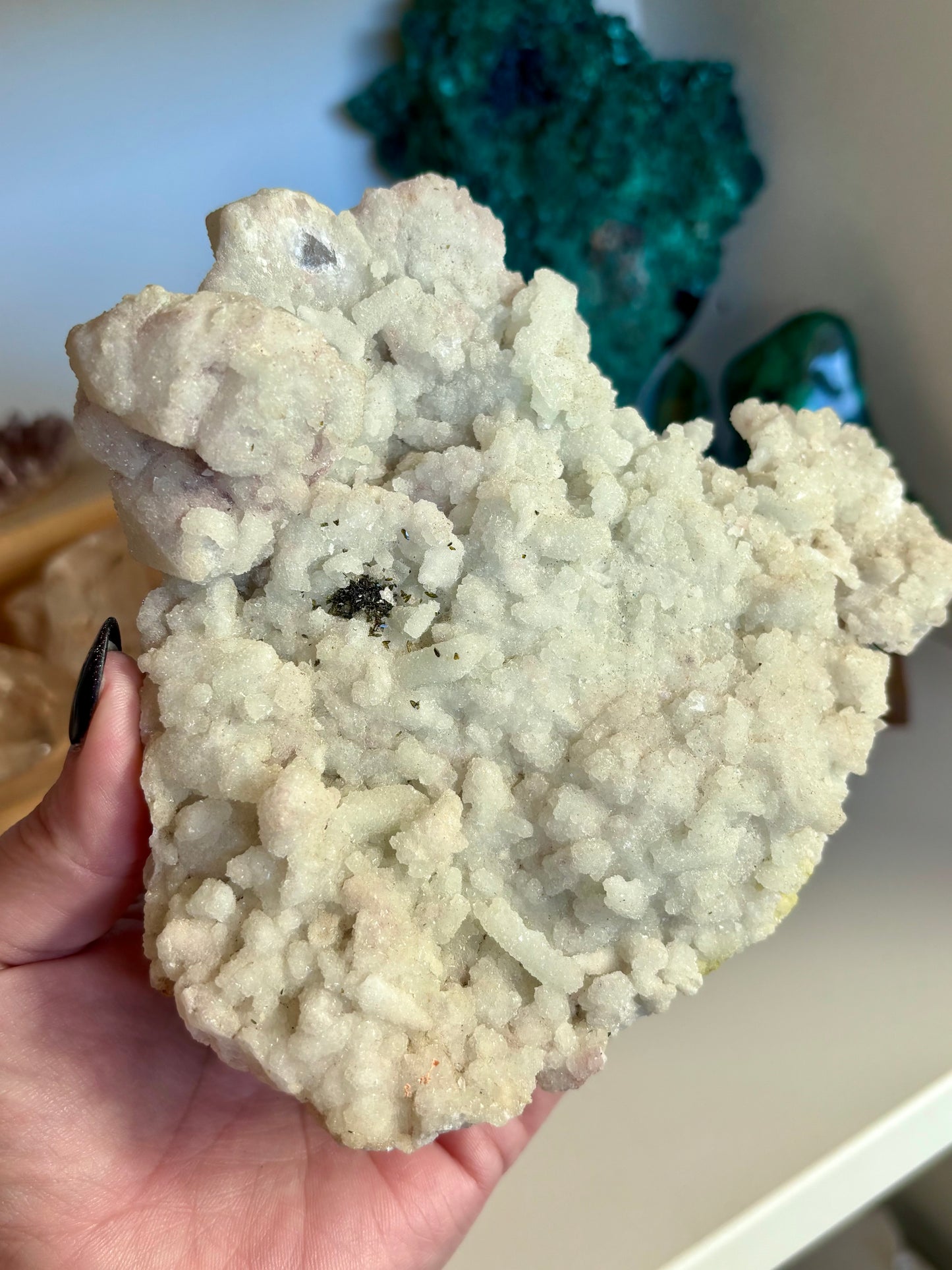 Sugared Quartz with Epidote