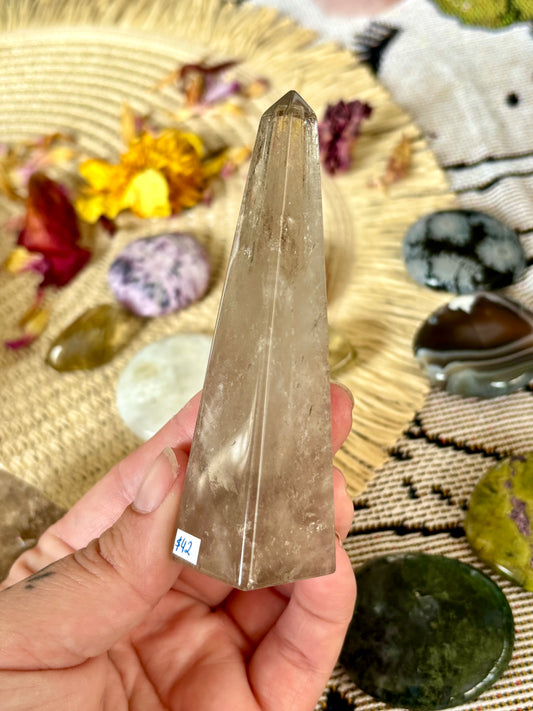 Smoky Quartz Obelisk