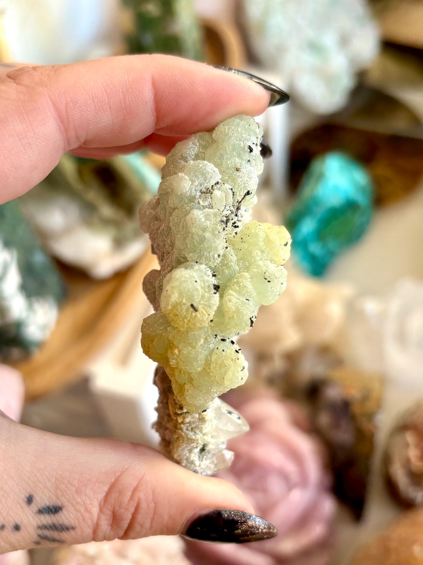 Botryoidal Prehnite Cluster