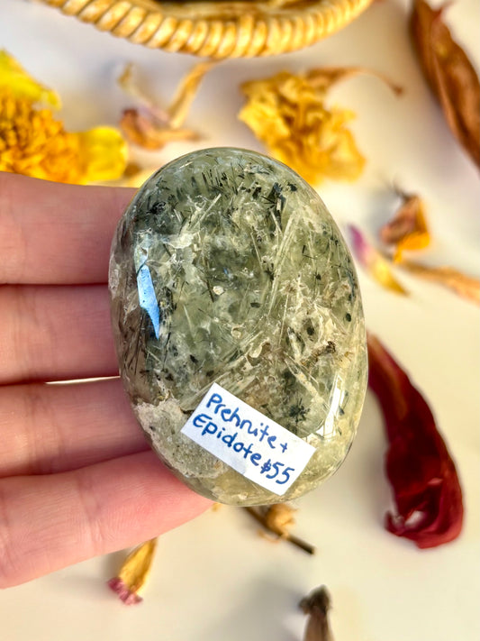 Prehnite & Epidote Palm