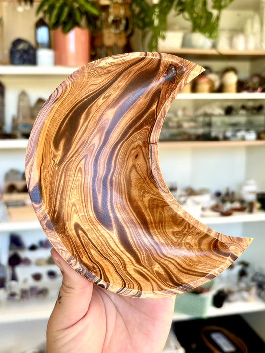 Mango Wood Moon Bowl