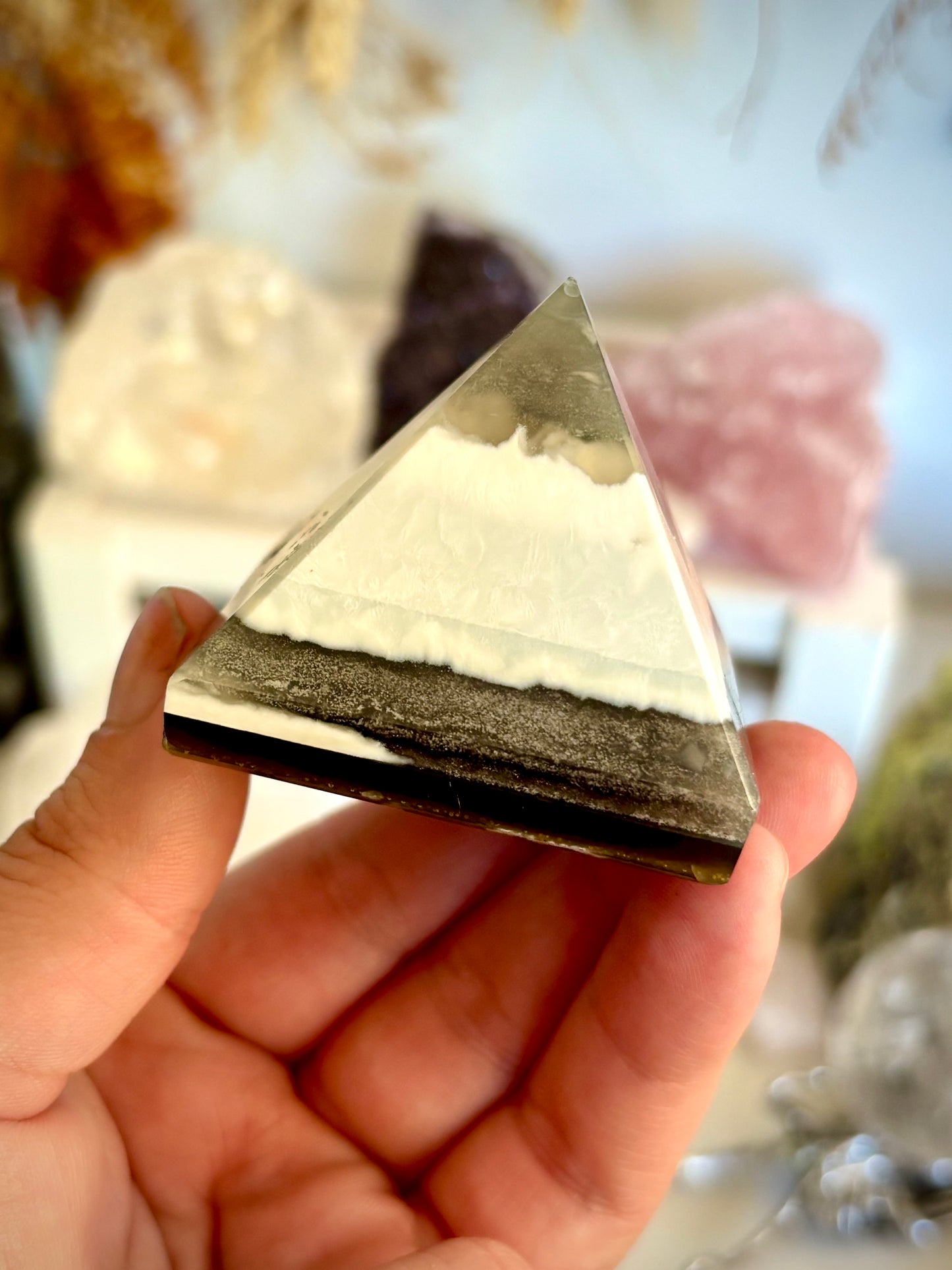 Blue Opal Pyramid
