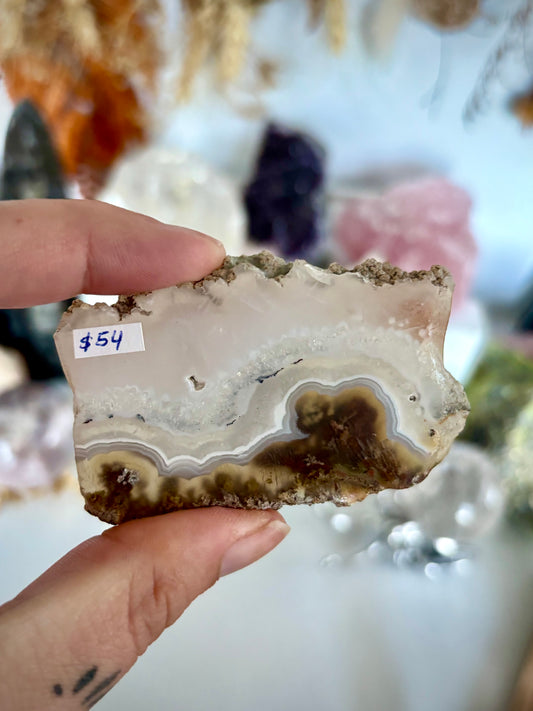 Nebula Agate Slice