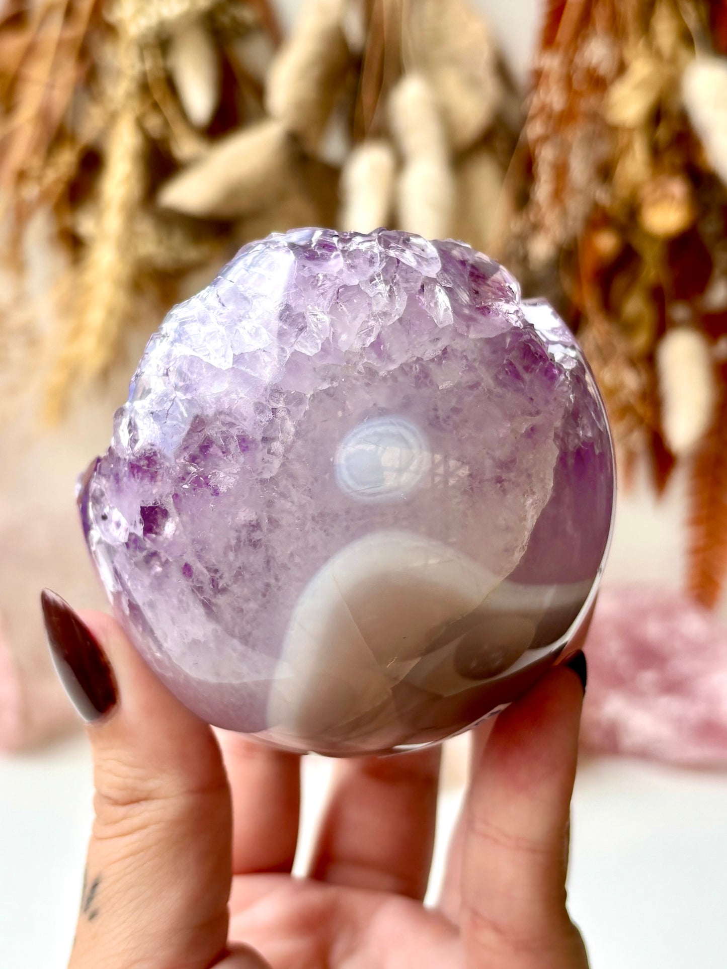 Amethyst Geode Sphere