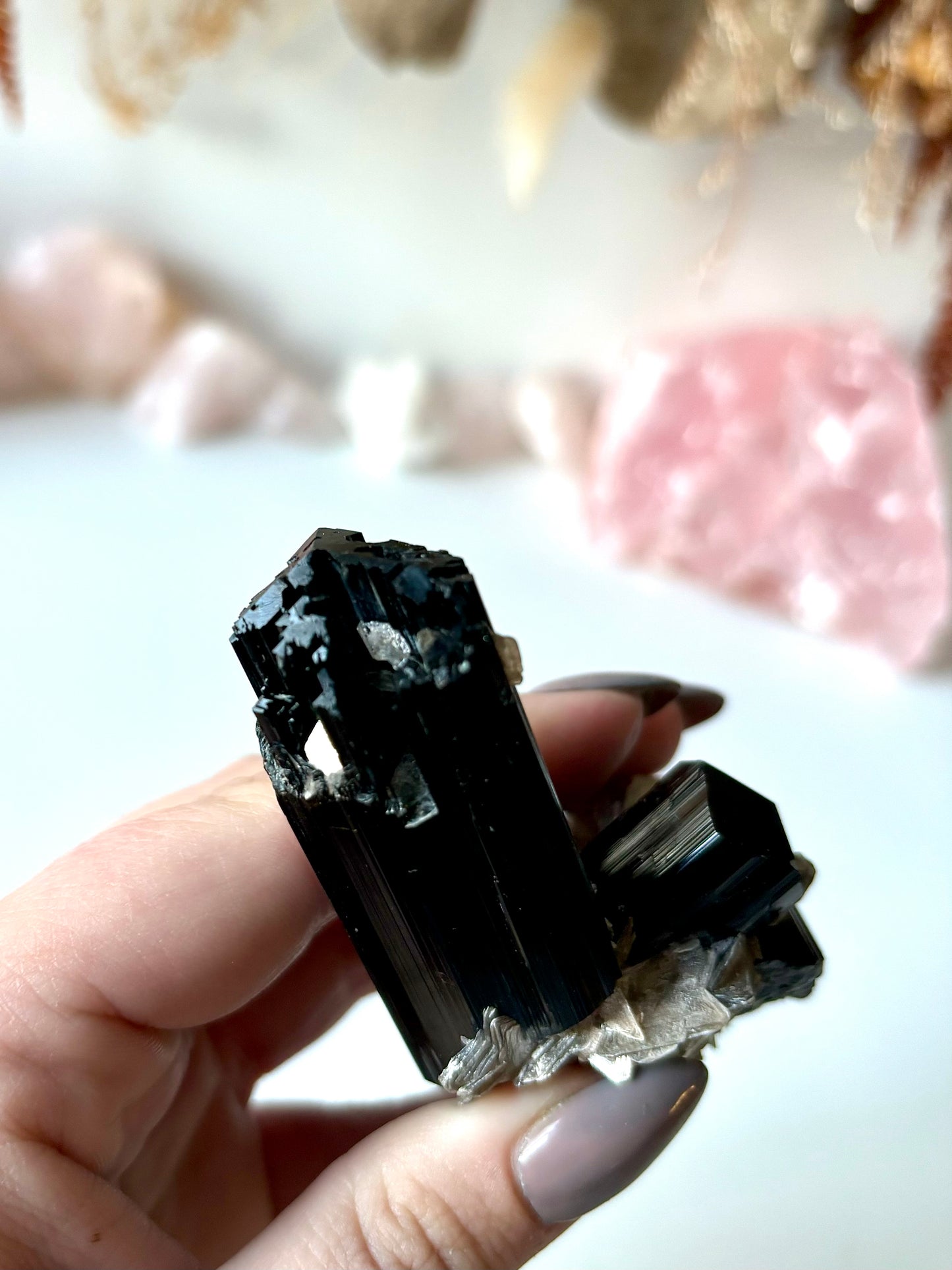 Schorl Tourmaline with Muscovite