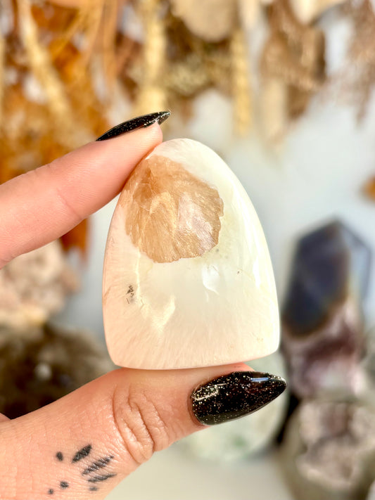 Scolecite & Orange Stilbite Freeform - India