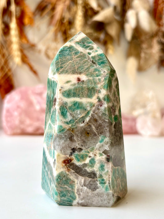 Amazonite Tower (with Quartz) - Brazil