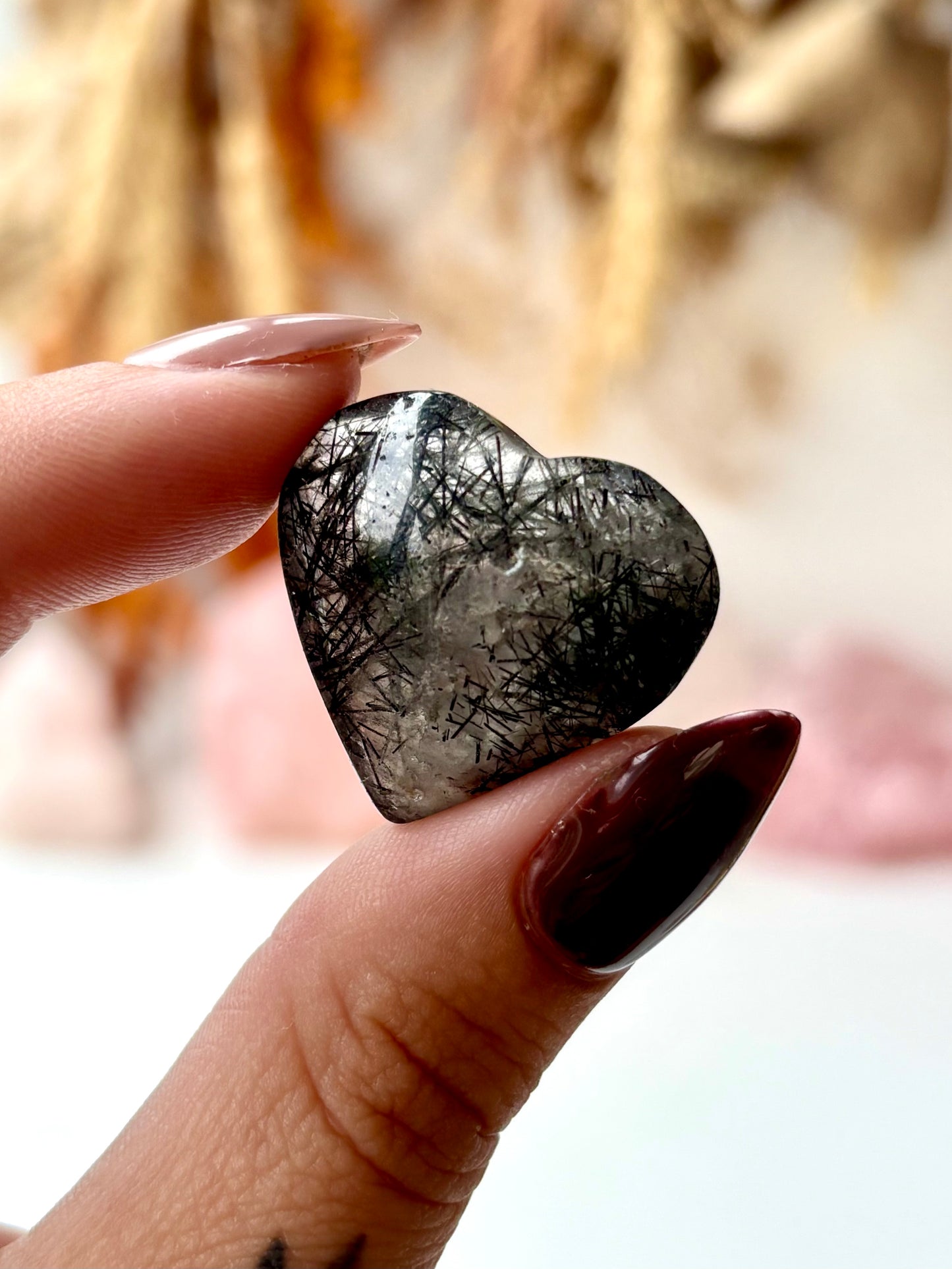 Tourmalinated Quartz Heart