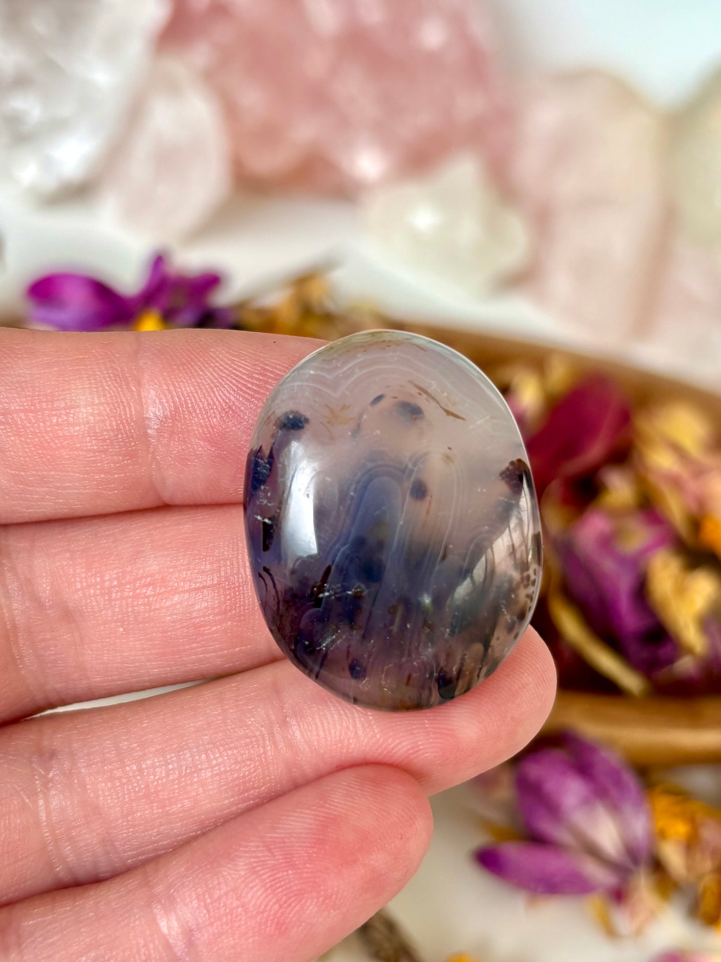 Dendritic Agate Mini Flatstones