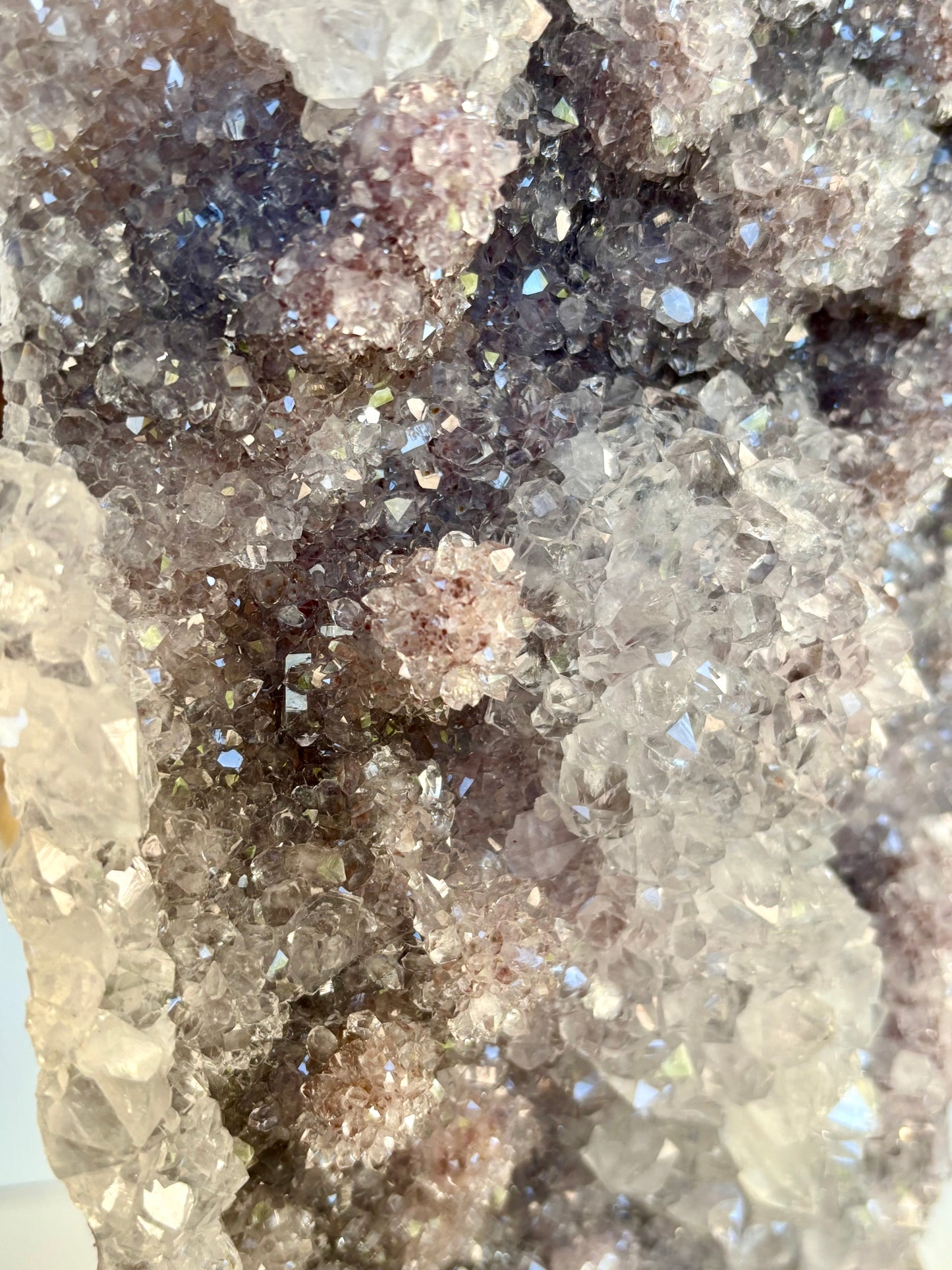 Large Amethyst Cluster slab with stand (Brazil)
