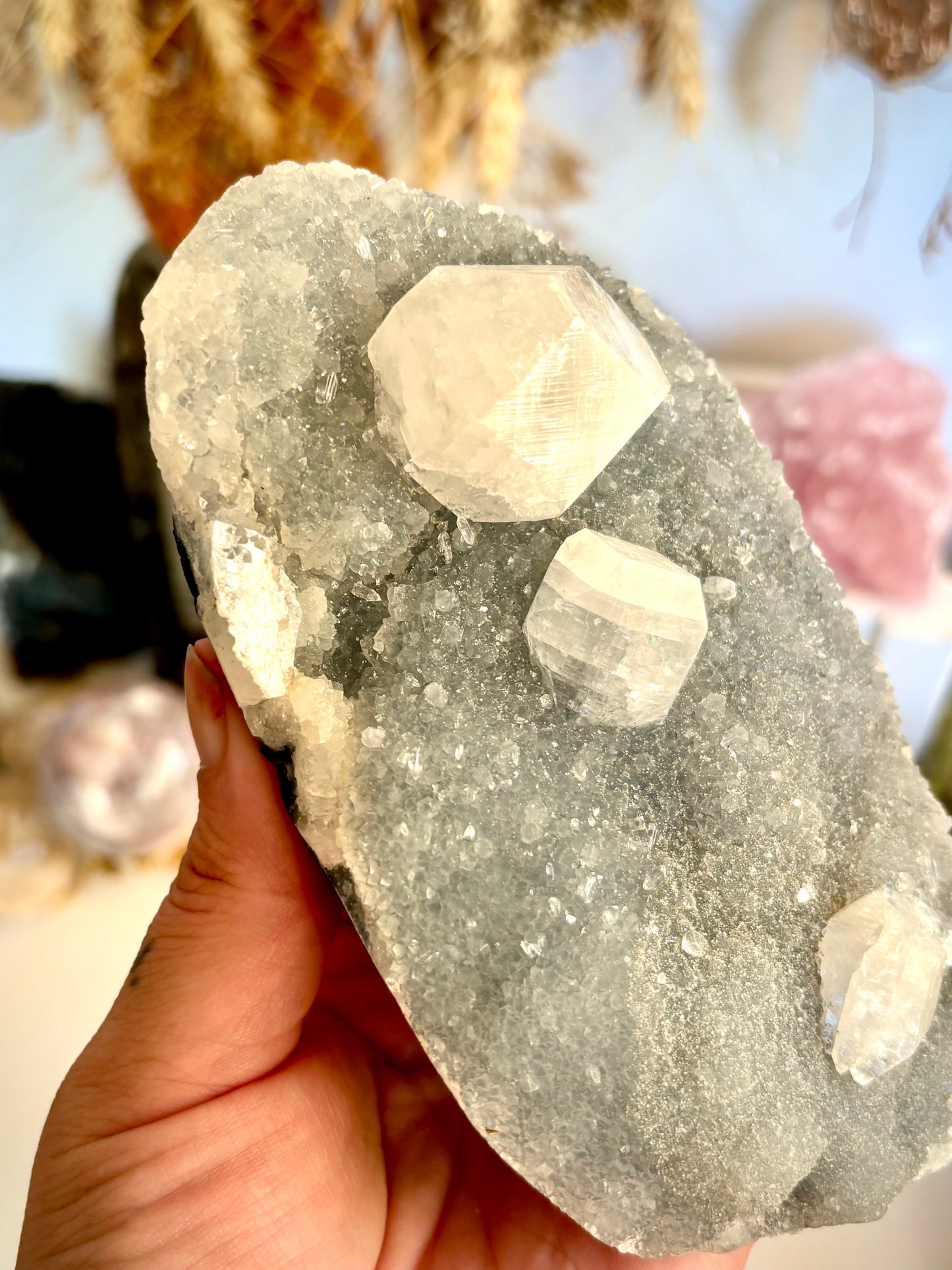 Blue Chalcedony & Apophyllite