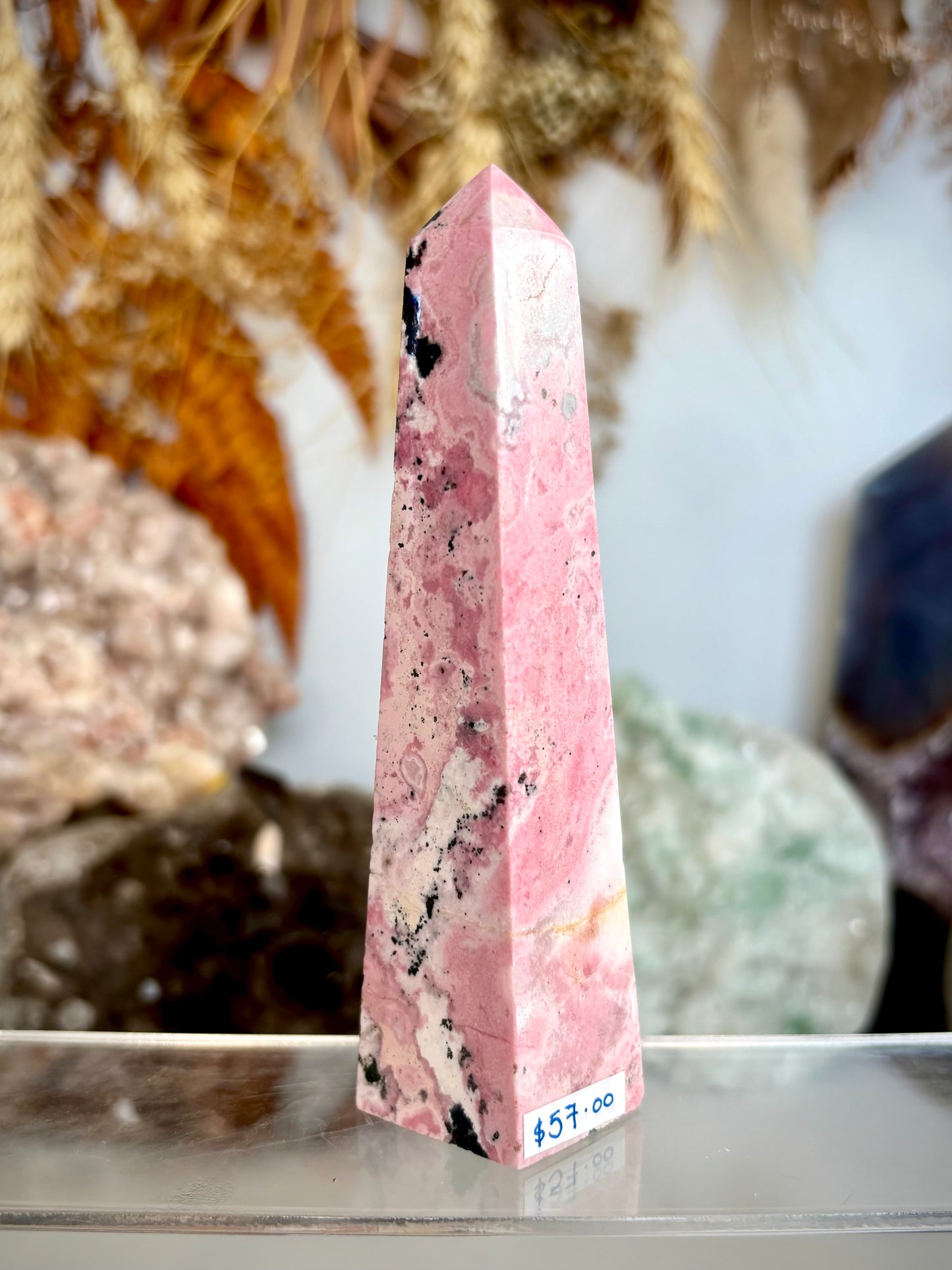 Peruvian Rhodonite Tower