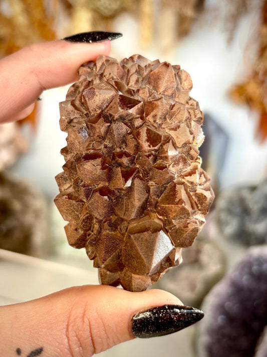 Red Amethyst Cluster - Brazil