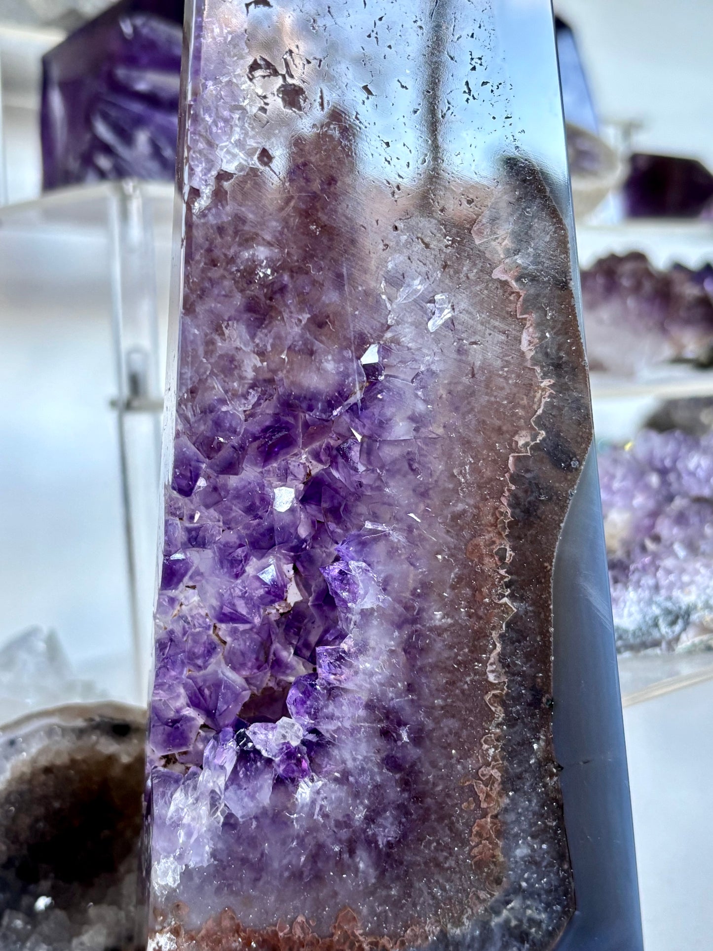 Amethyst & Agate Slab Tower