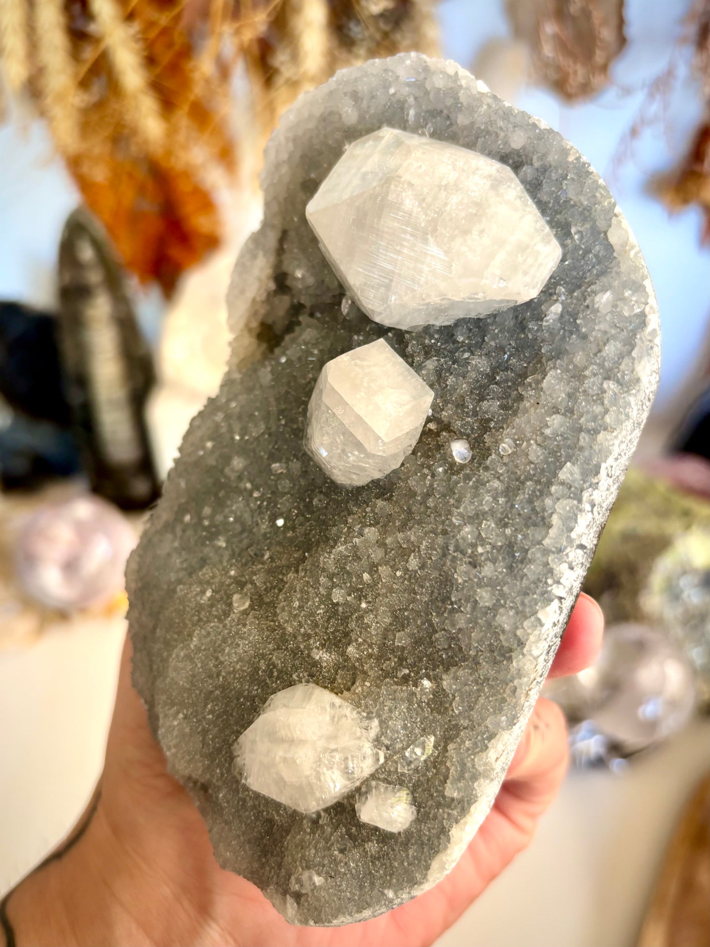 Blue Chalcedony & Apophyllite