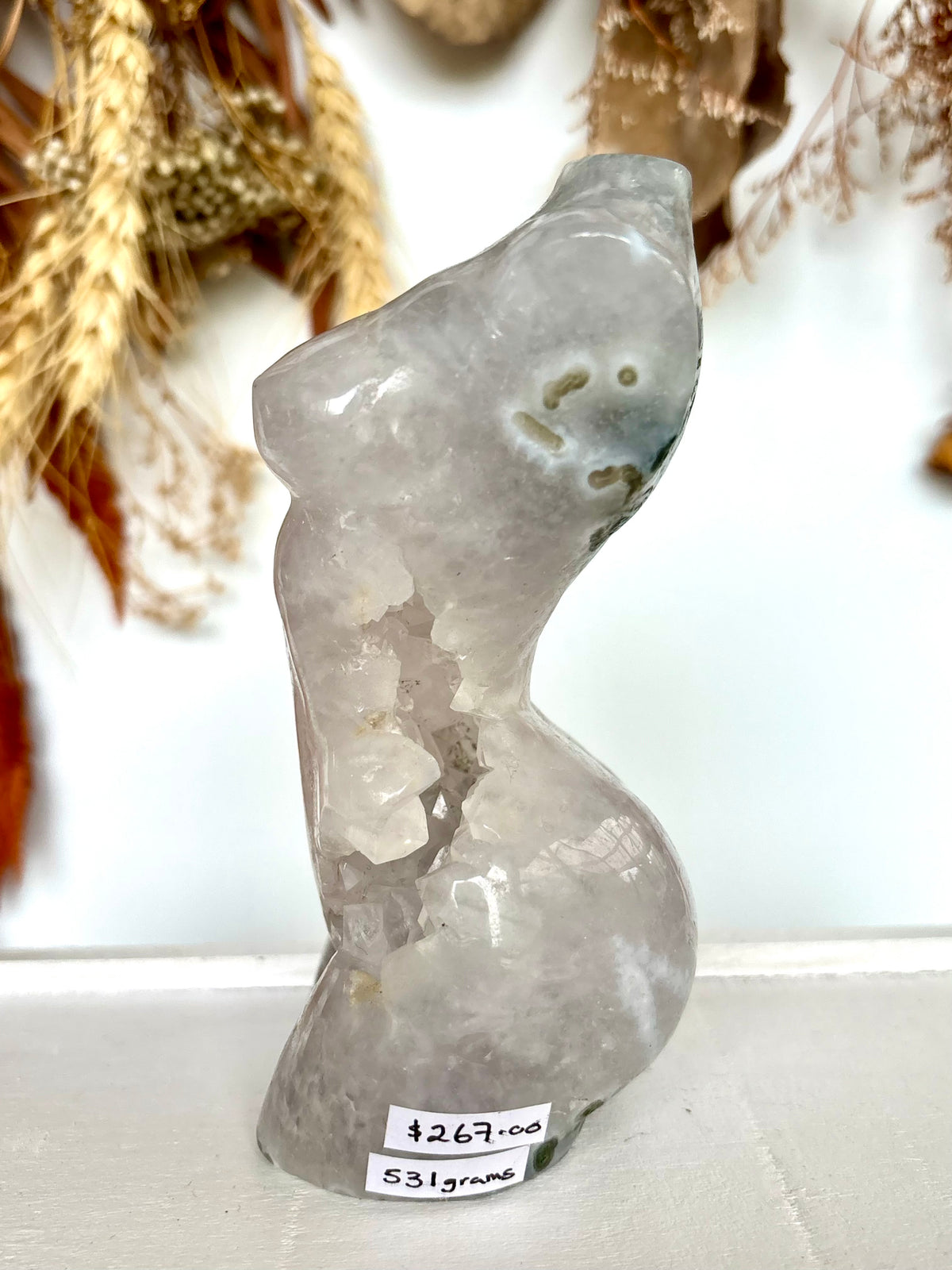 Moss Agate Druse Woman
