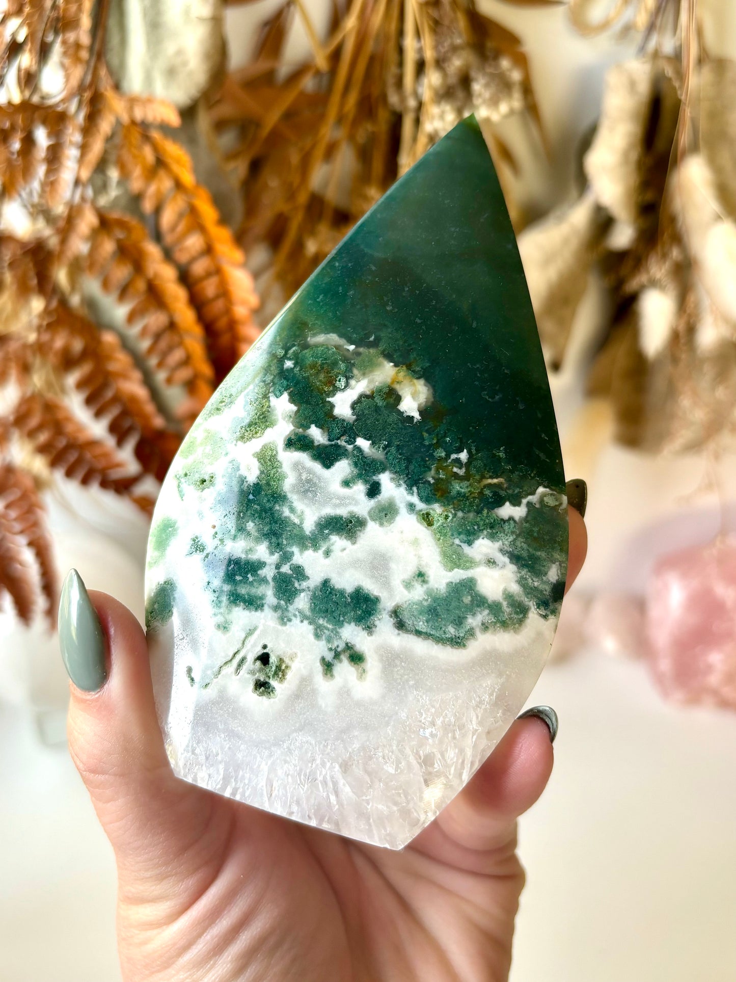 Moss Agate Flame