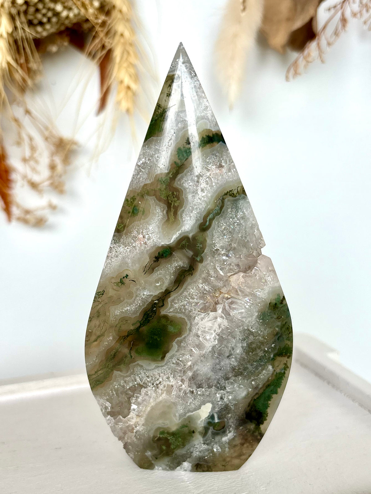 Moss Agate Flame