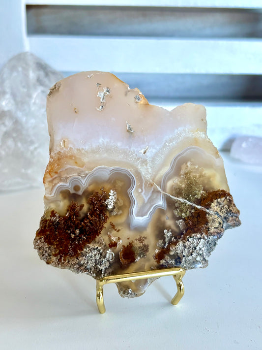 Nebula Agate Slice