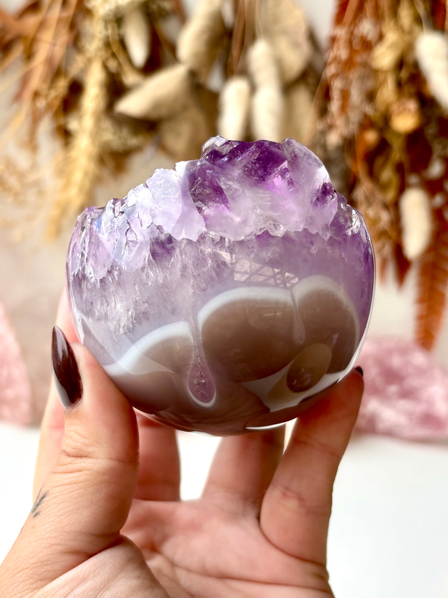 Amethyst Geode Sphere