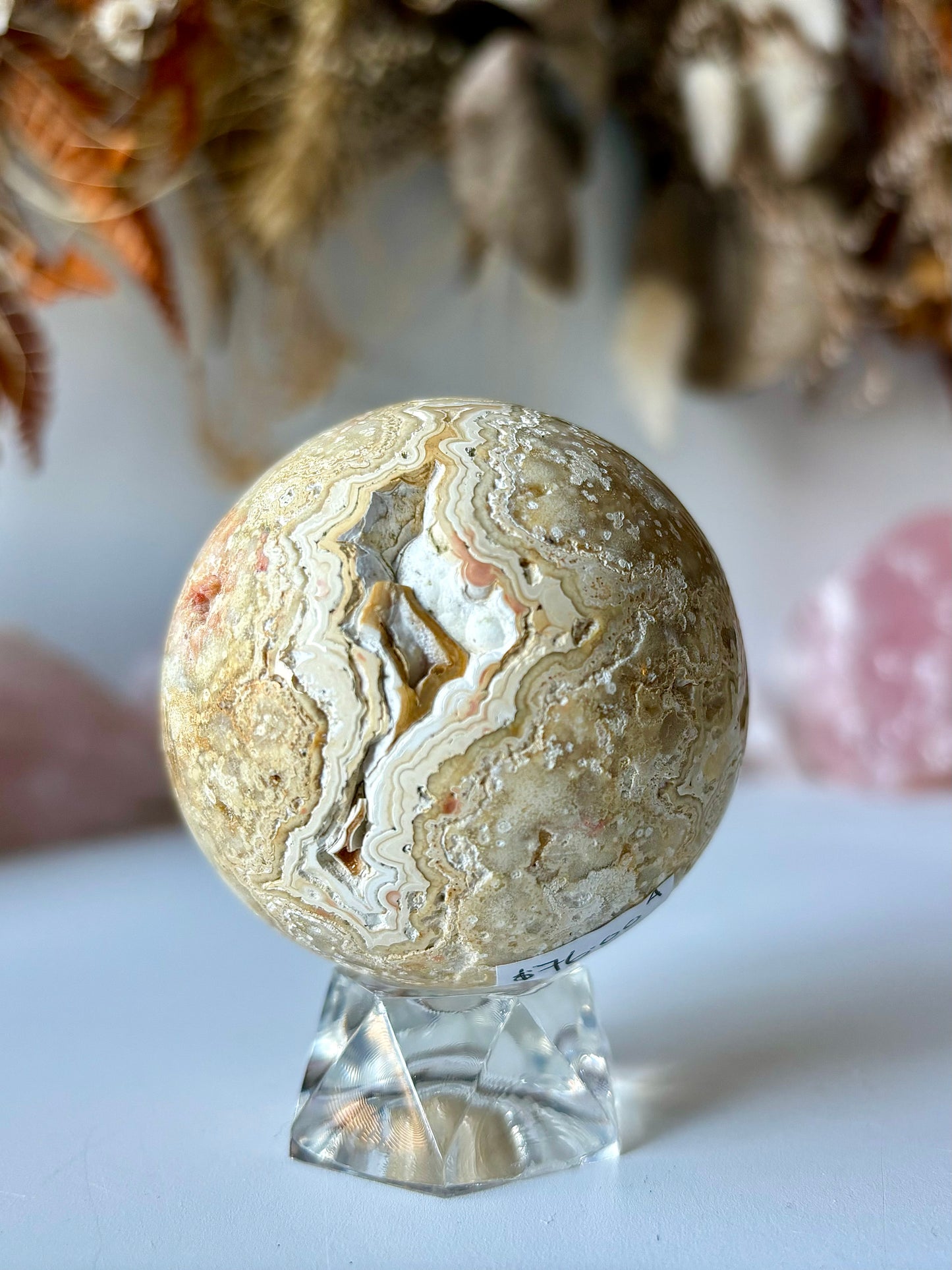 Golden Lace Agate Sphere (A)