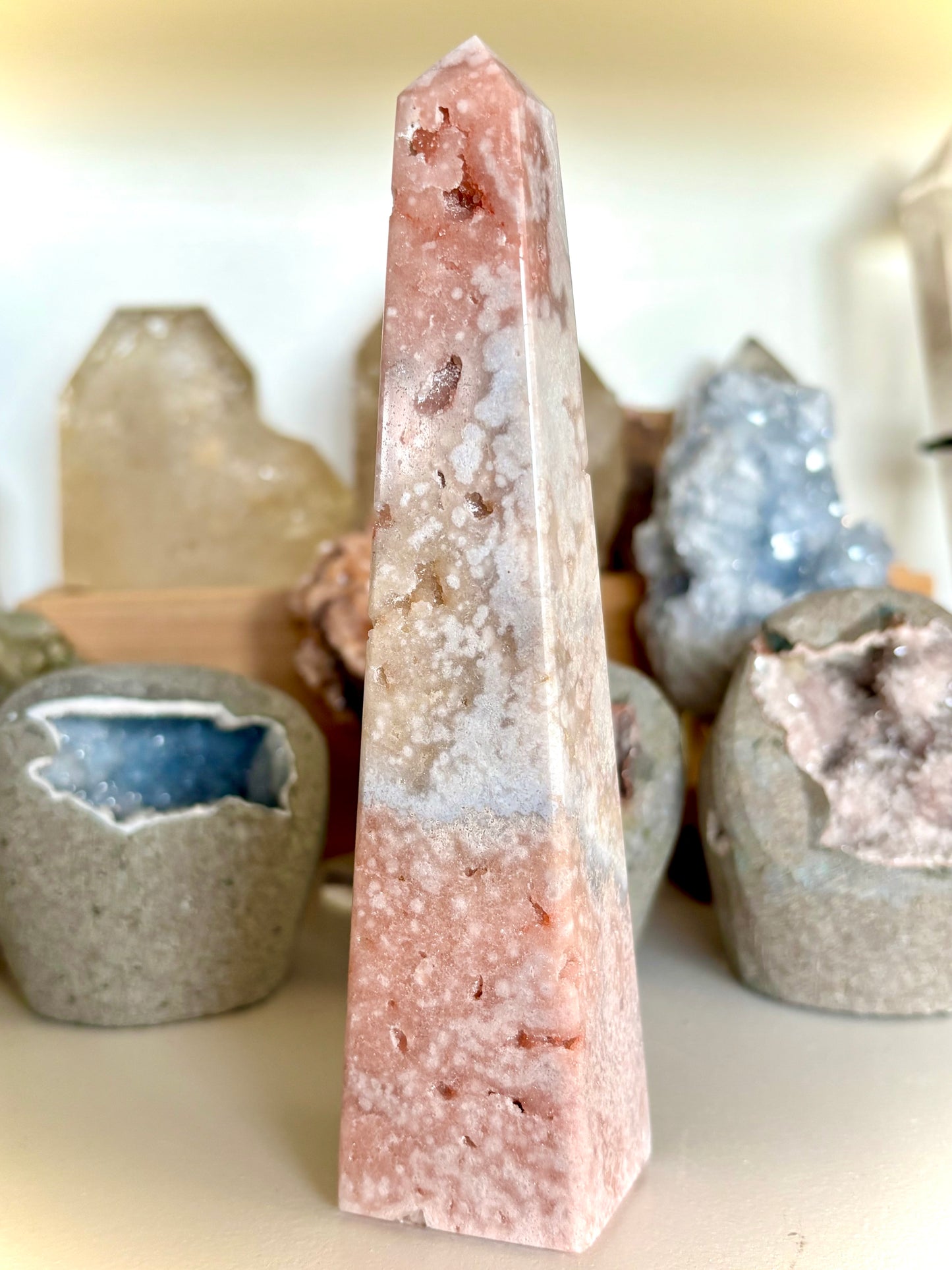 Pink Amethyst Obelisk