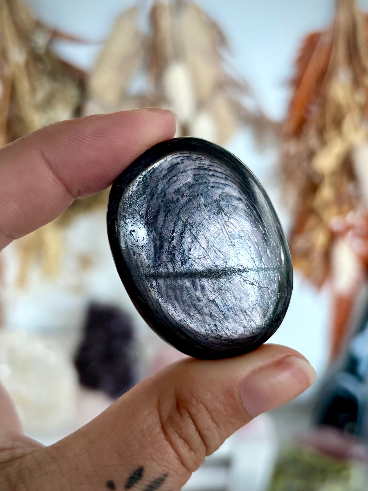 Hypersthene Worry Stone