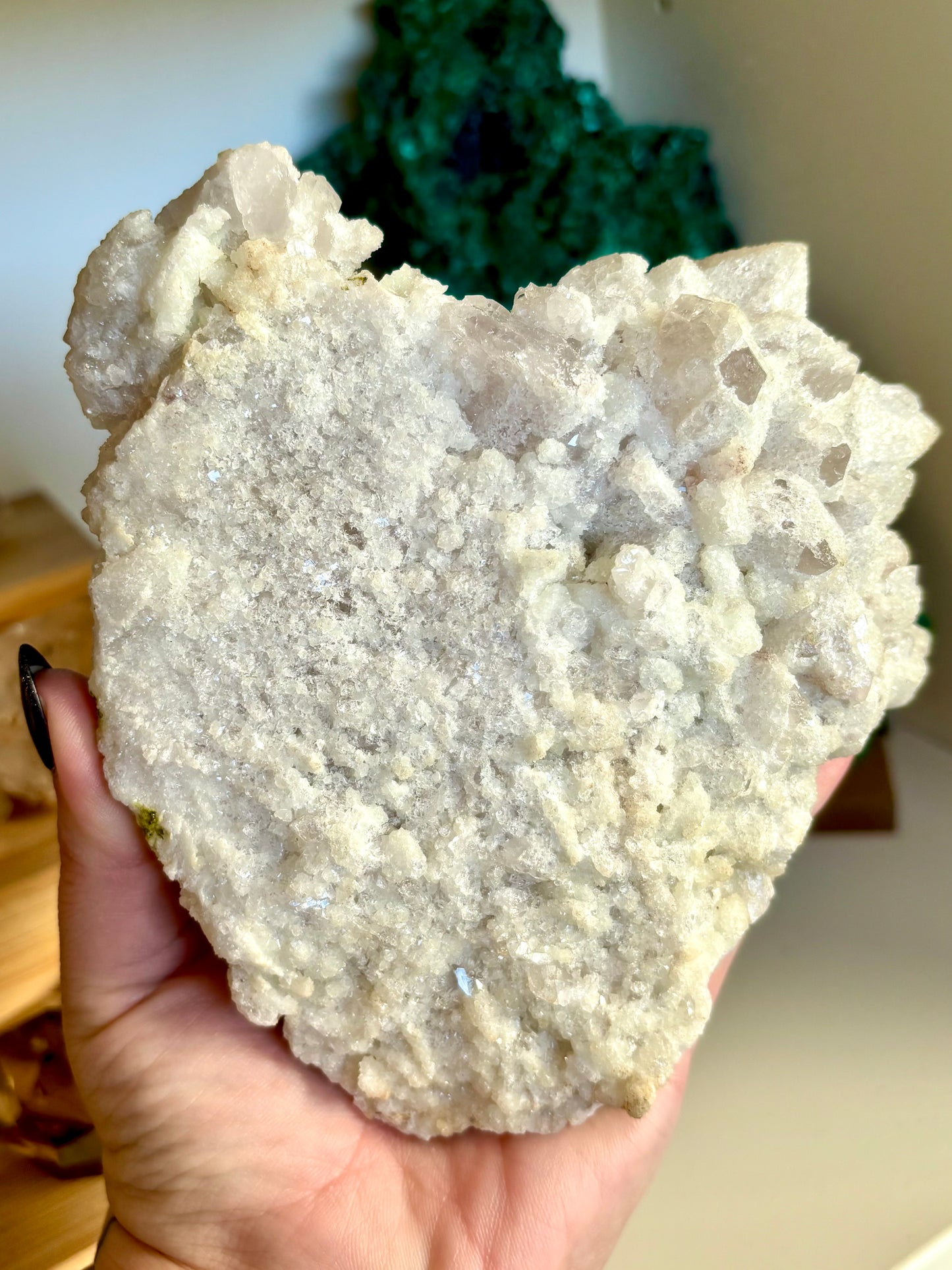 Sugared Quartz with Epidote