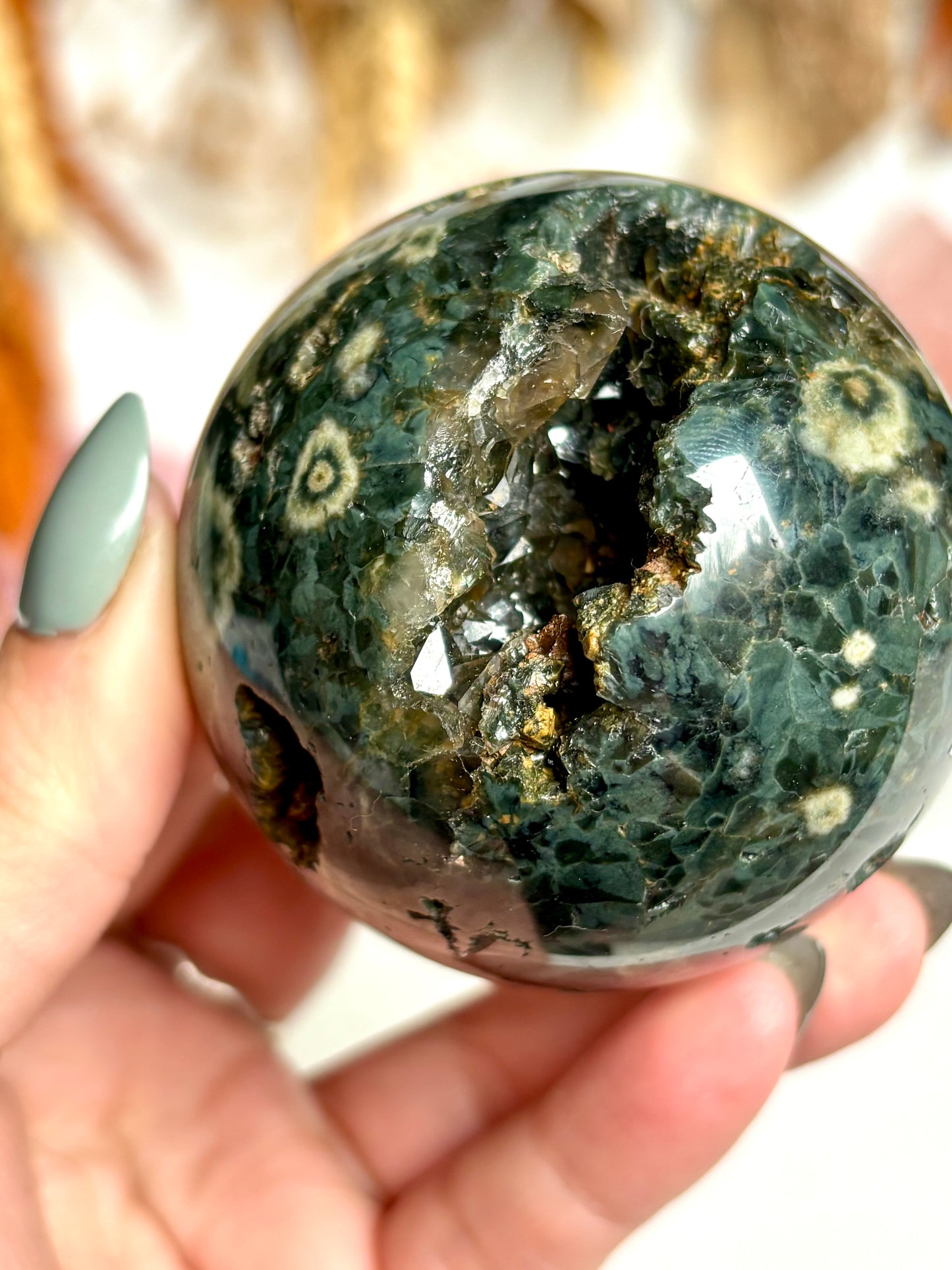 Ocean Jasper Sphere