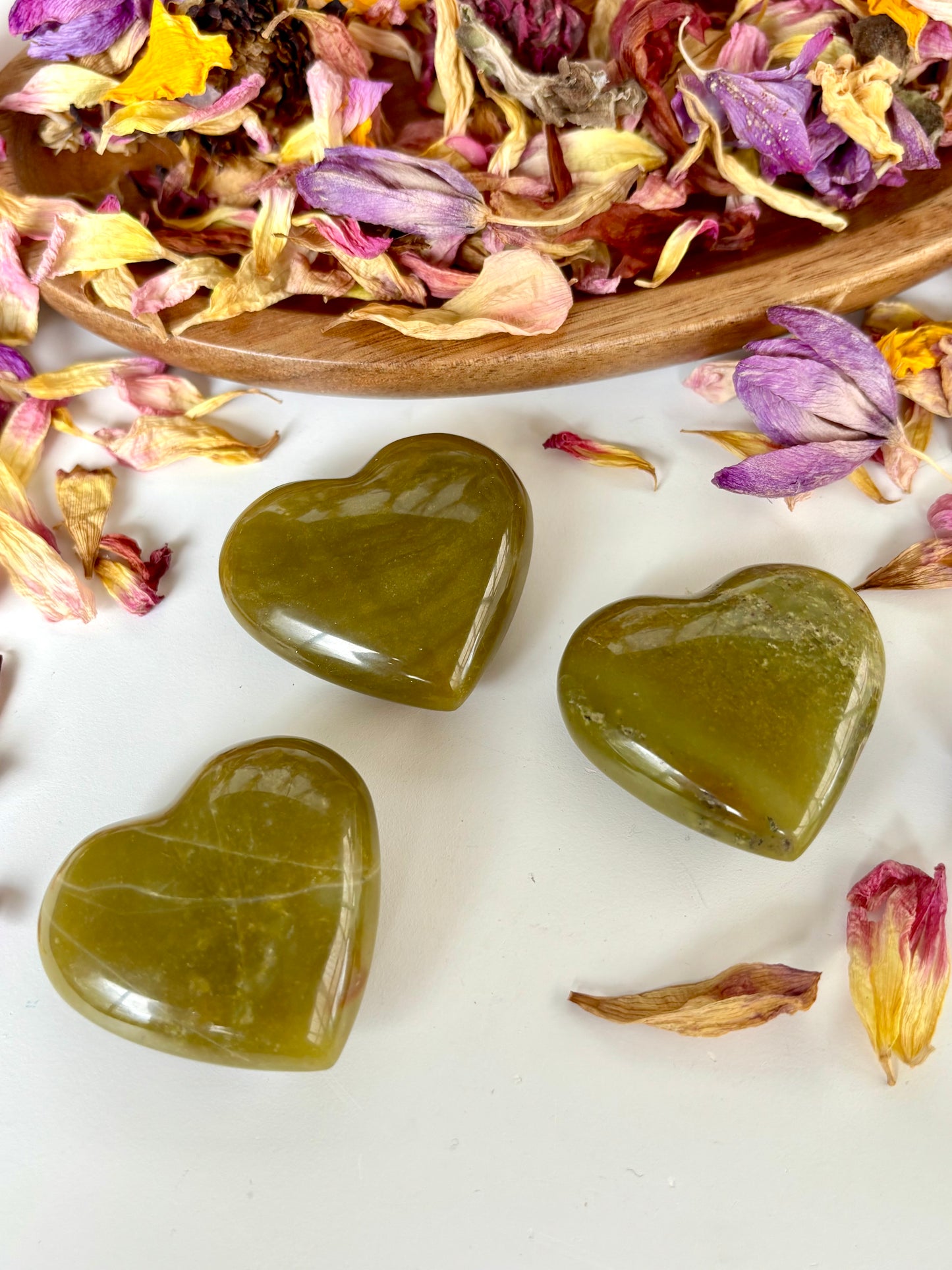 Green Opal Heart