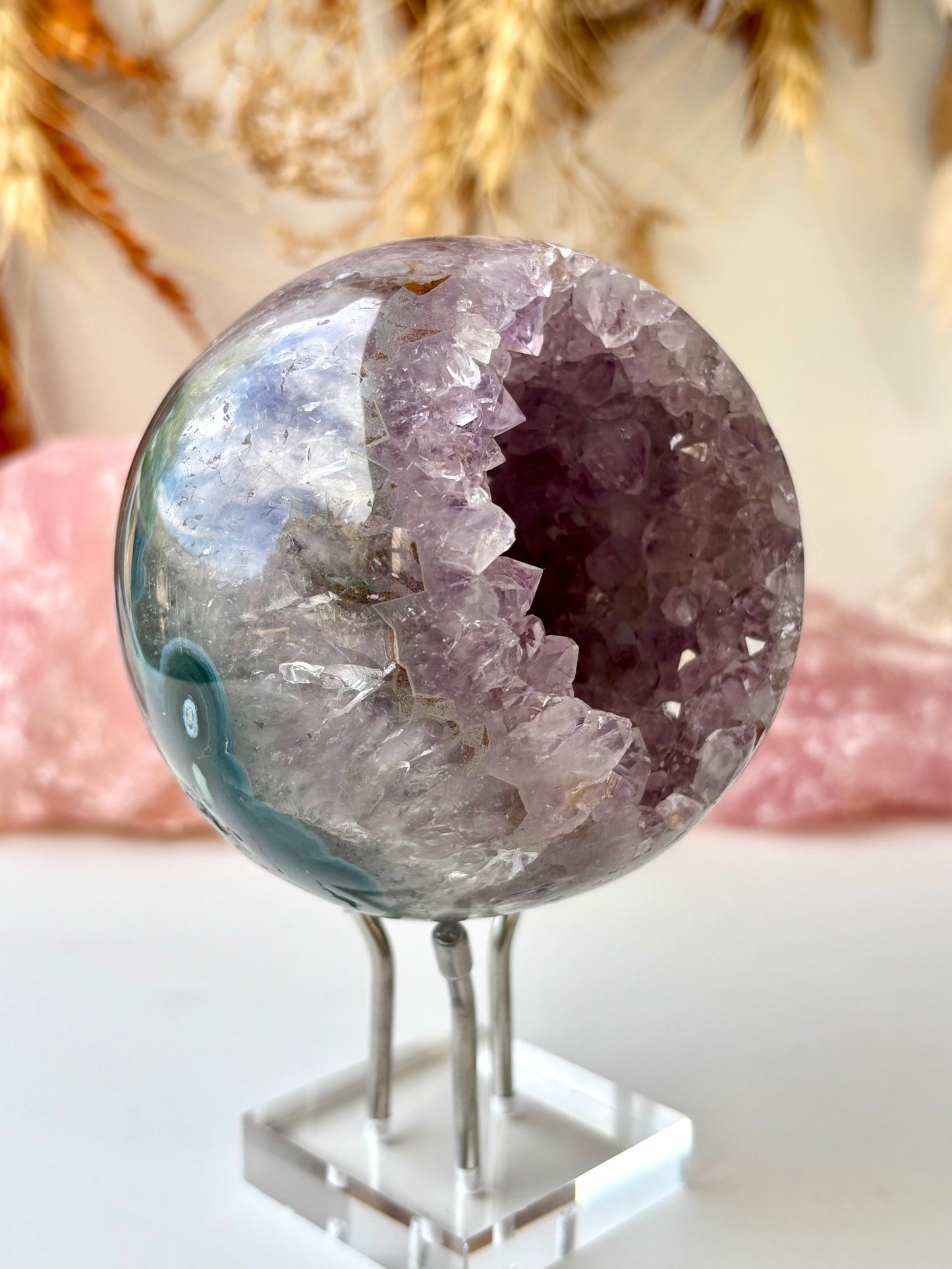 Amethyst Geode Sphere