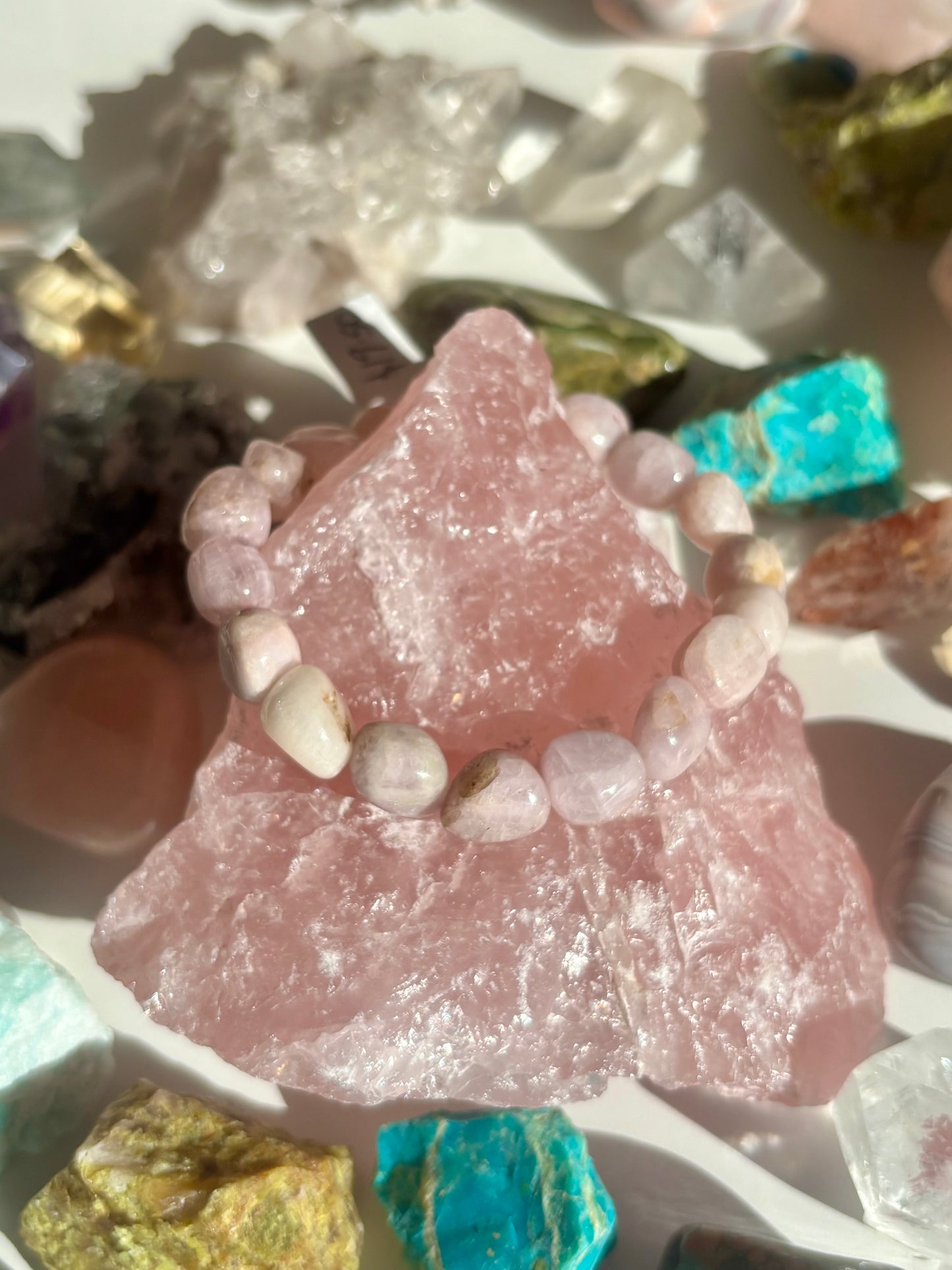 Kunzite Tumble Bracelet