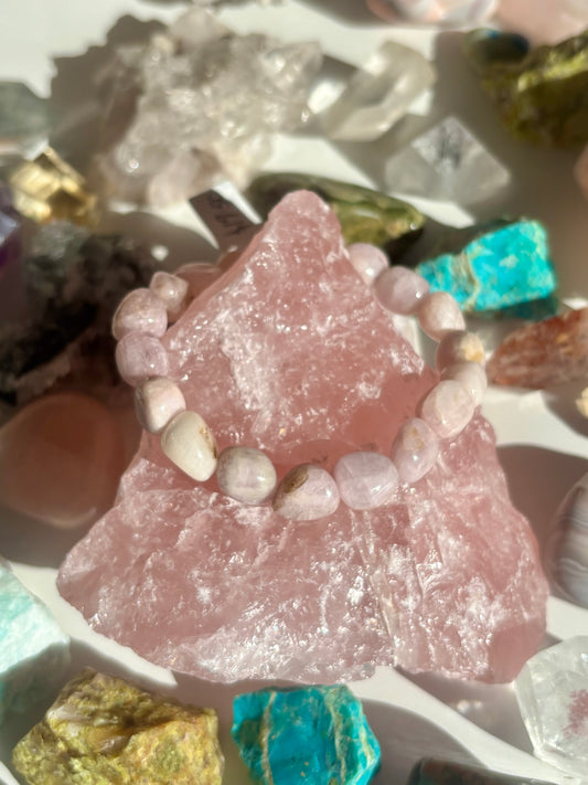 Kunzite Tumble Bracelet