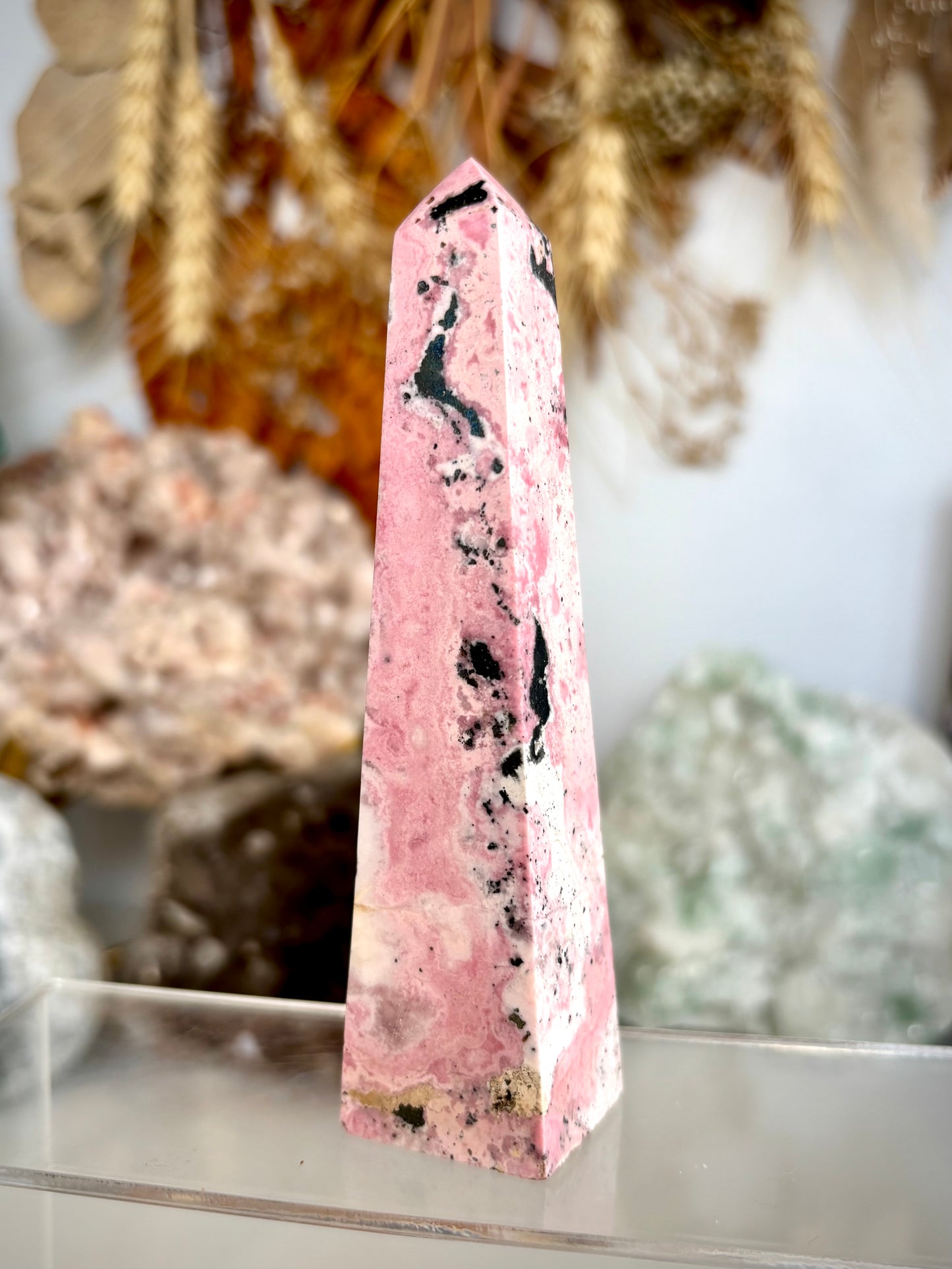 Peruvian Rhodonite Tower