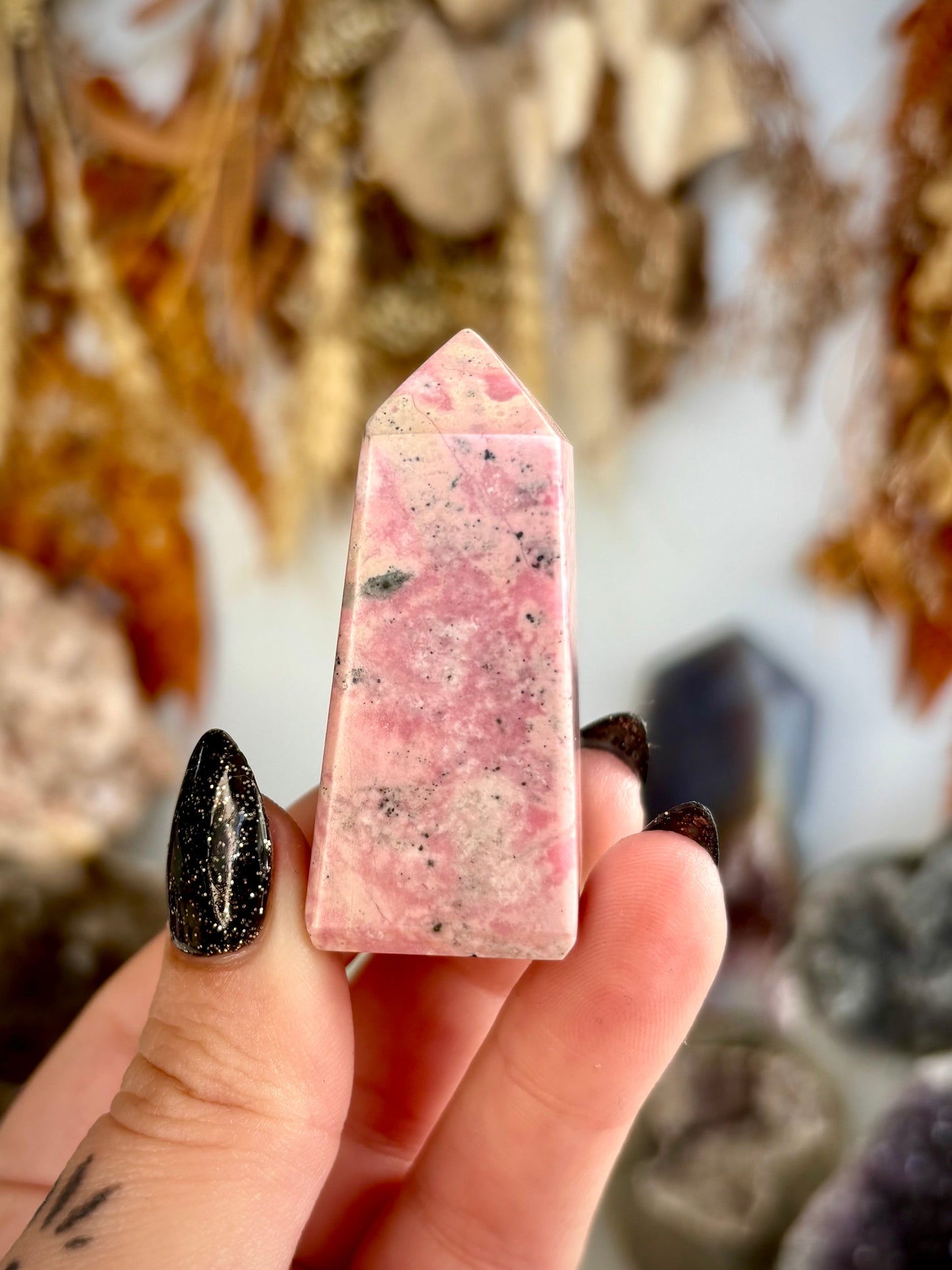 Peruvian Rhodonite Tower