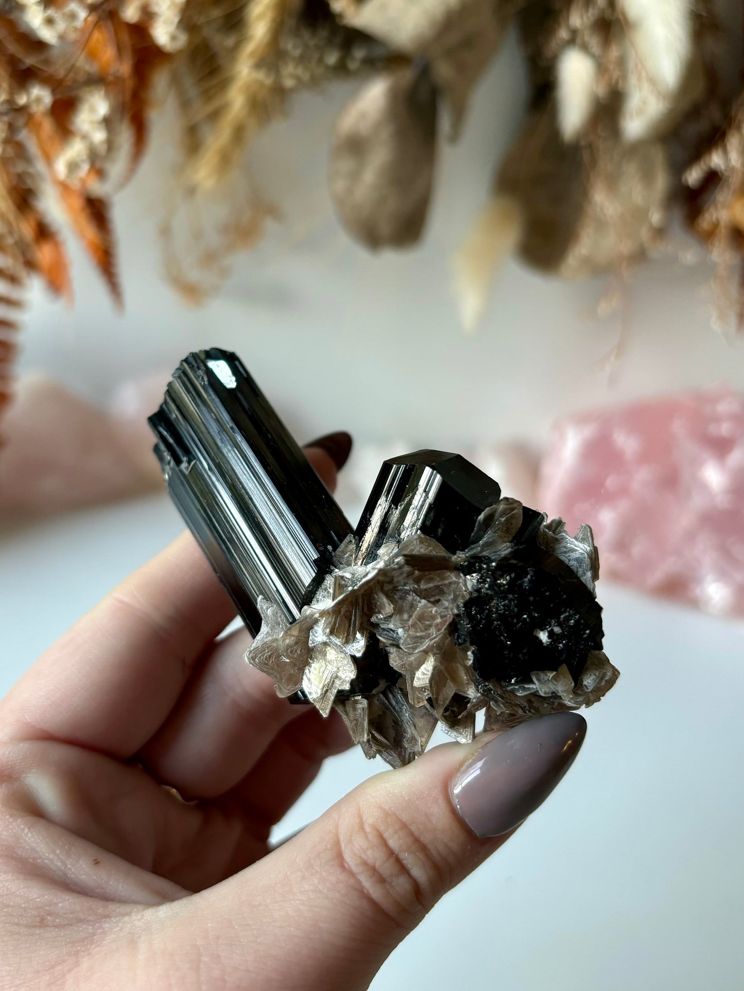 Schorl Tourmaline with Muscovite