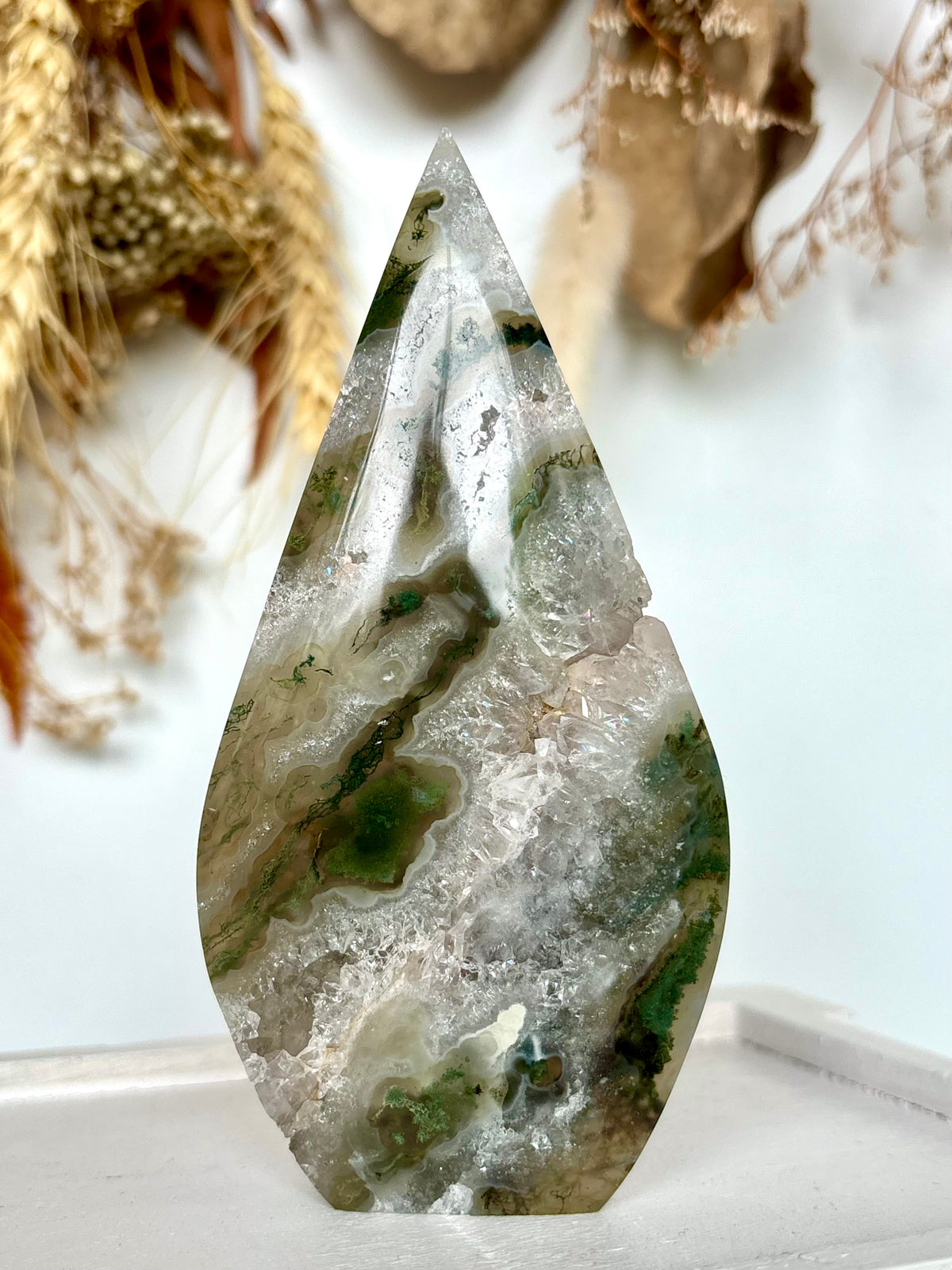 Moss Agate Flame