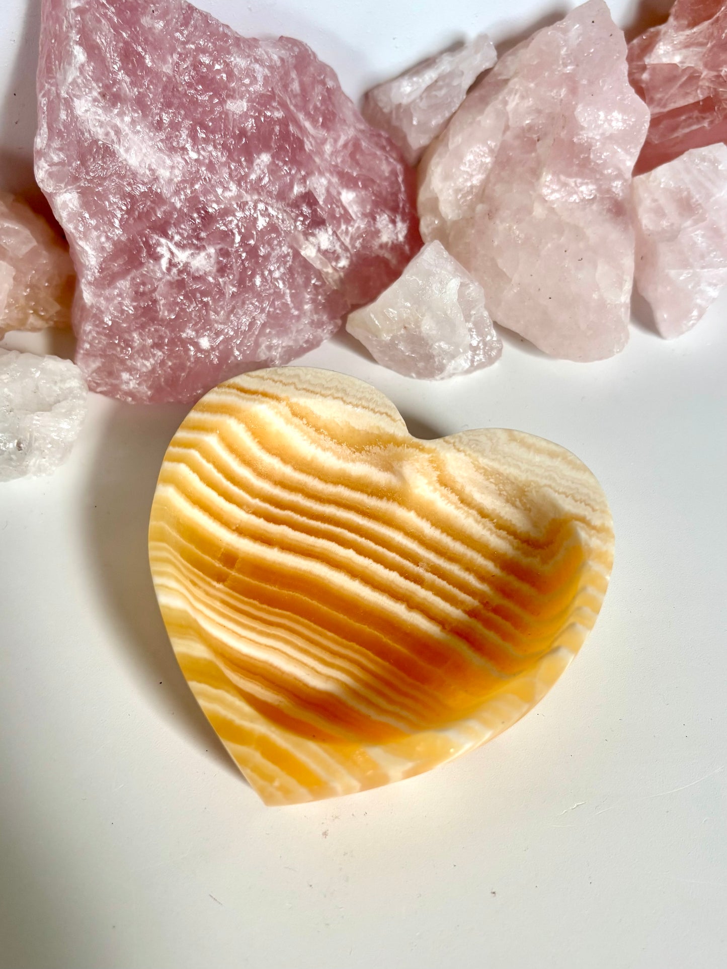 Orange Calcite Bowl