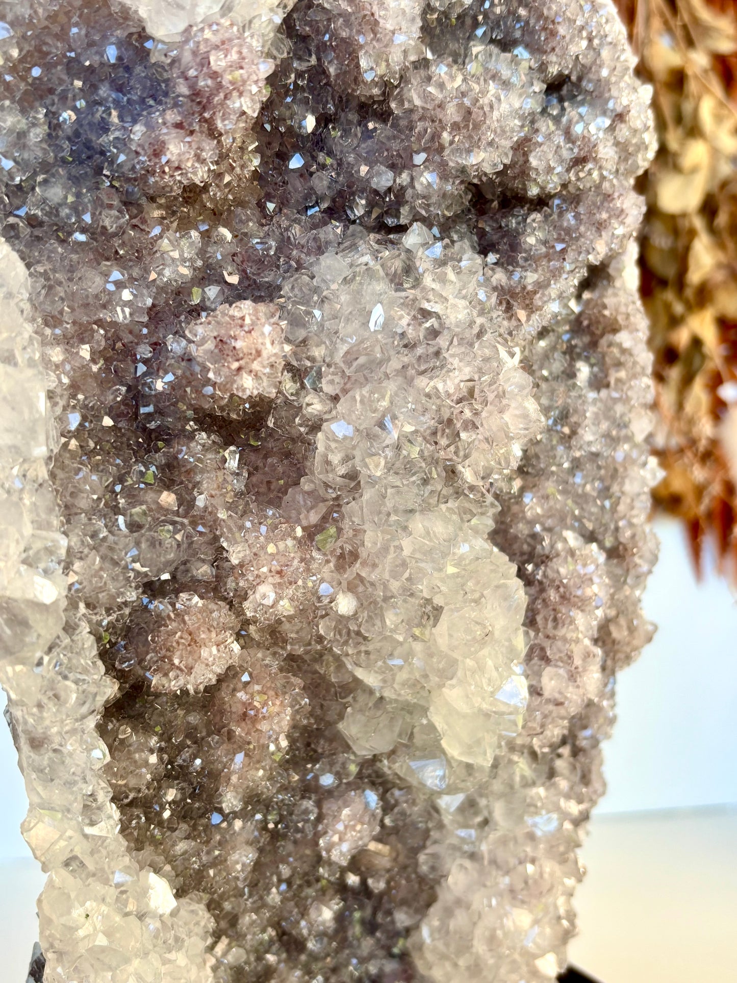 Large Amethyst Cluster slab with stand (Brazil)