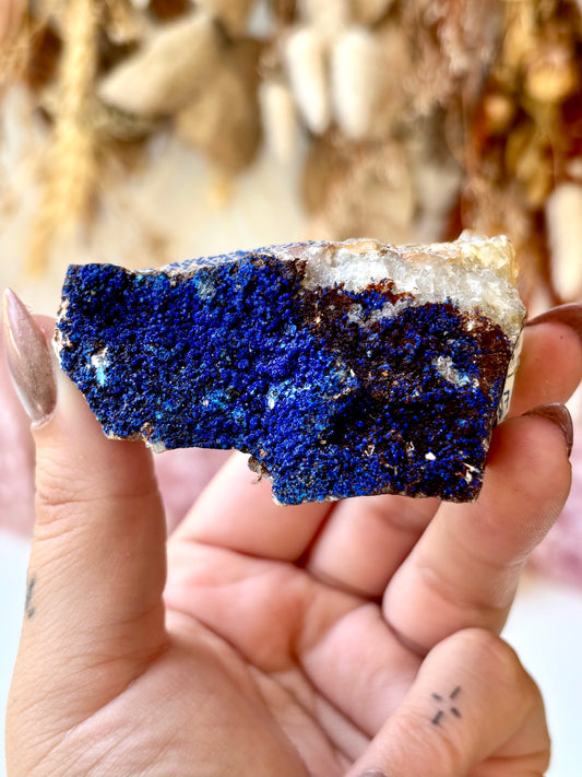 Azurite on Matrix (Morocco)