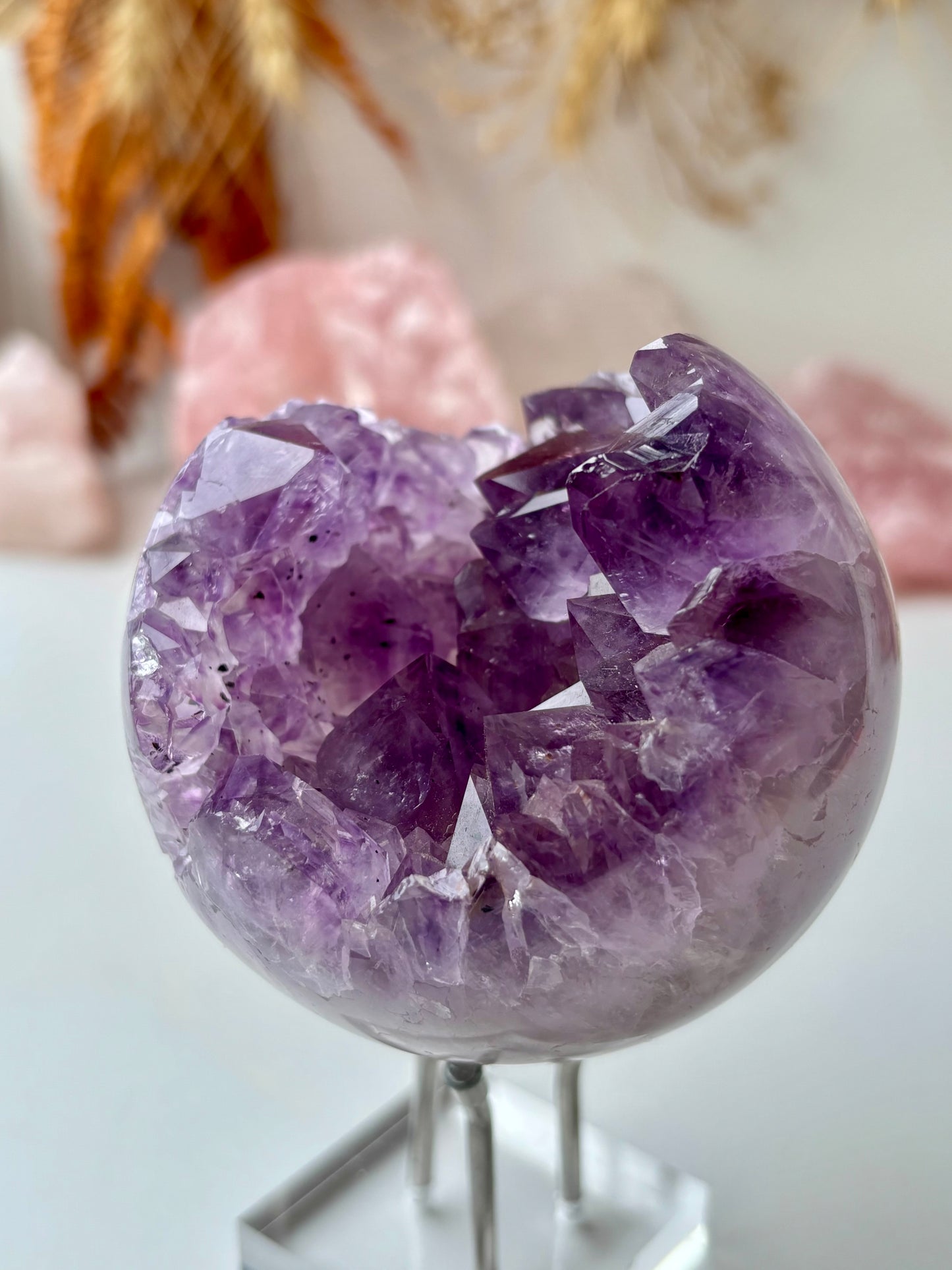 Amethyst Geode Sphere
