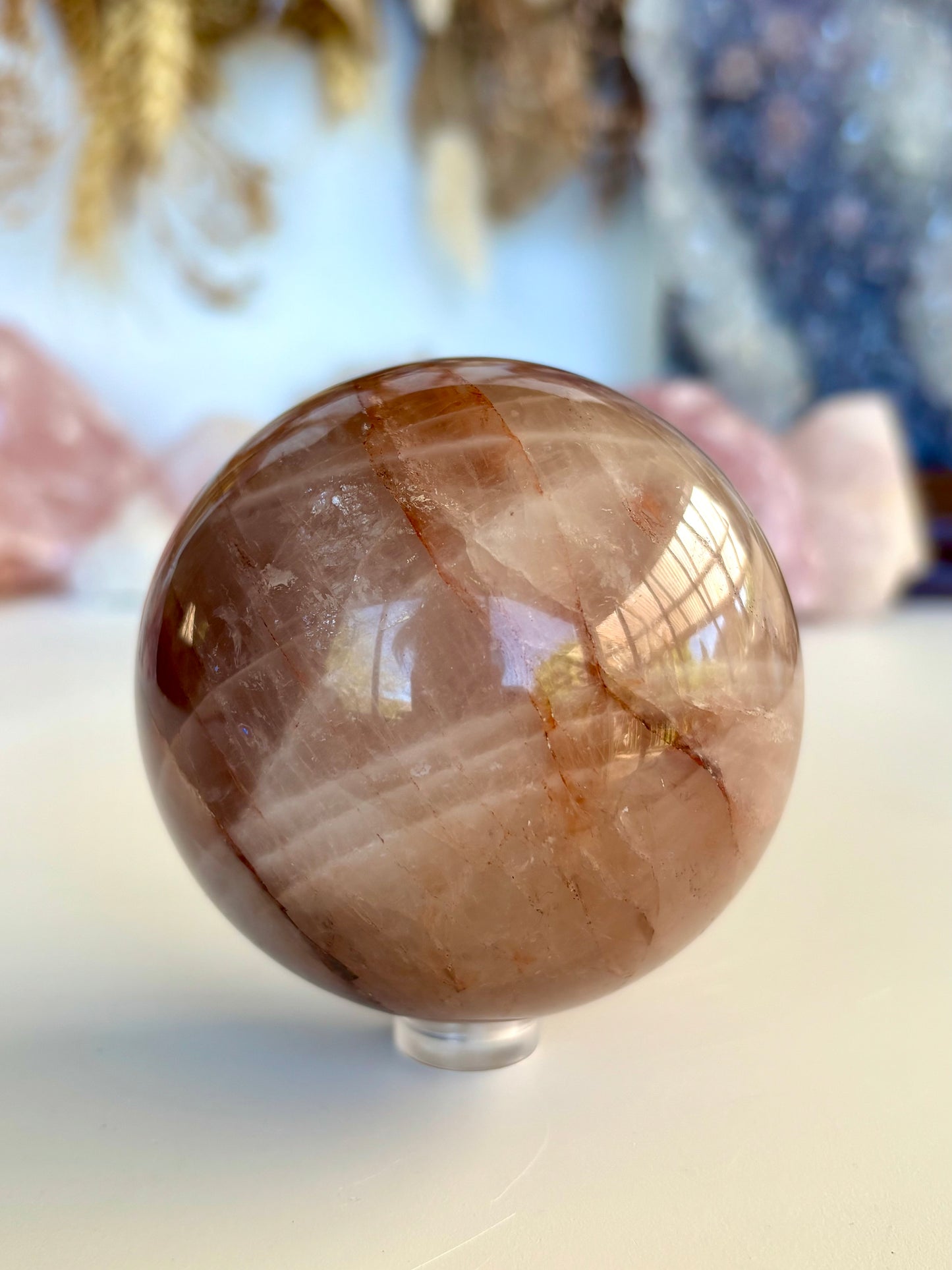 Fire Quartz Sphere