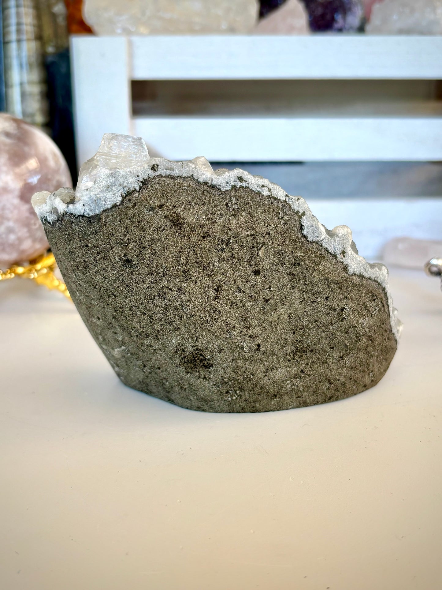 Blue Chalcedony & Apophyllite