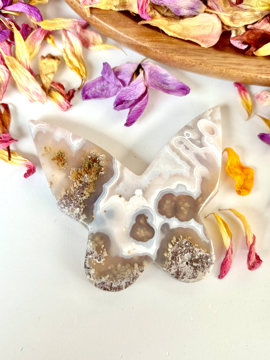 Nebula Agate Butterfly