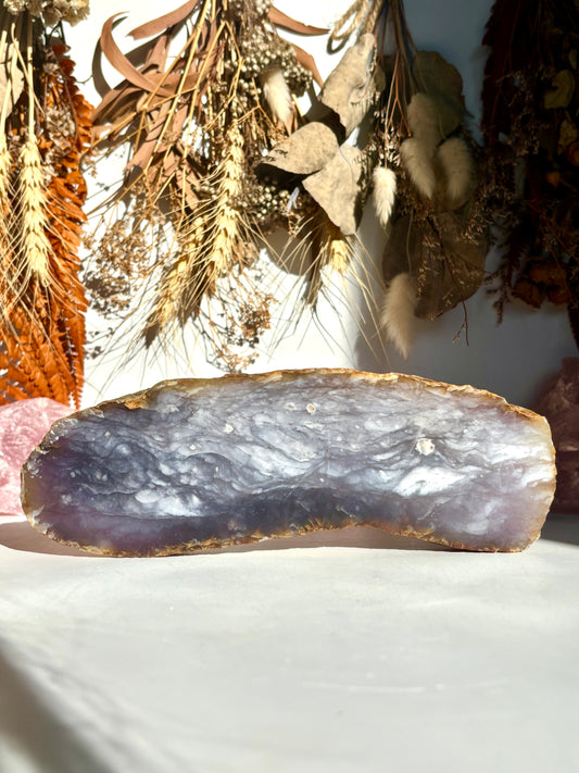 Purple Chalcedony Slab (Indonesia)
