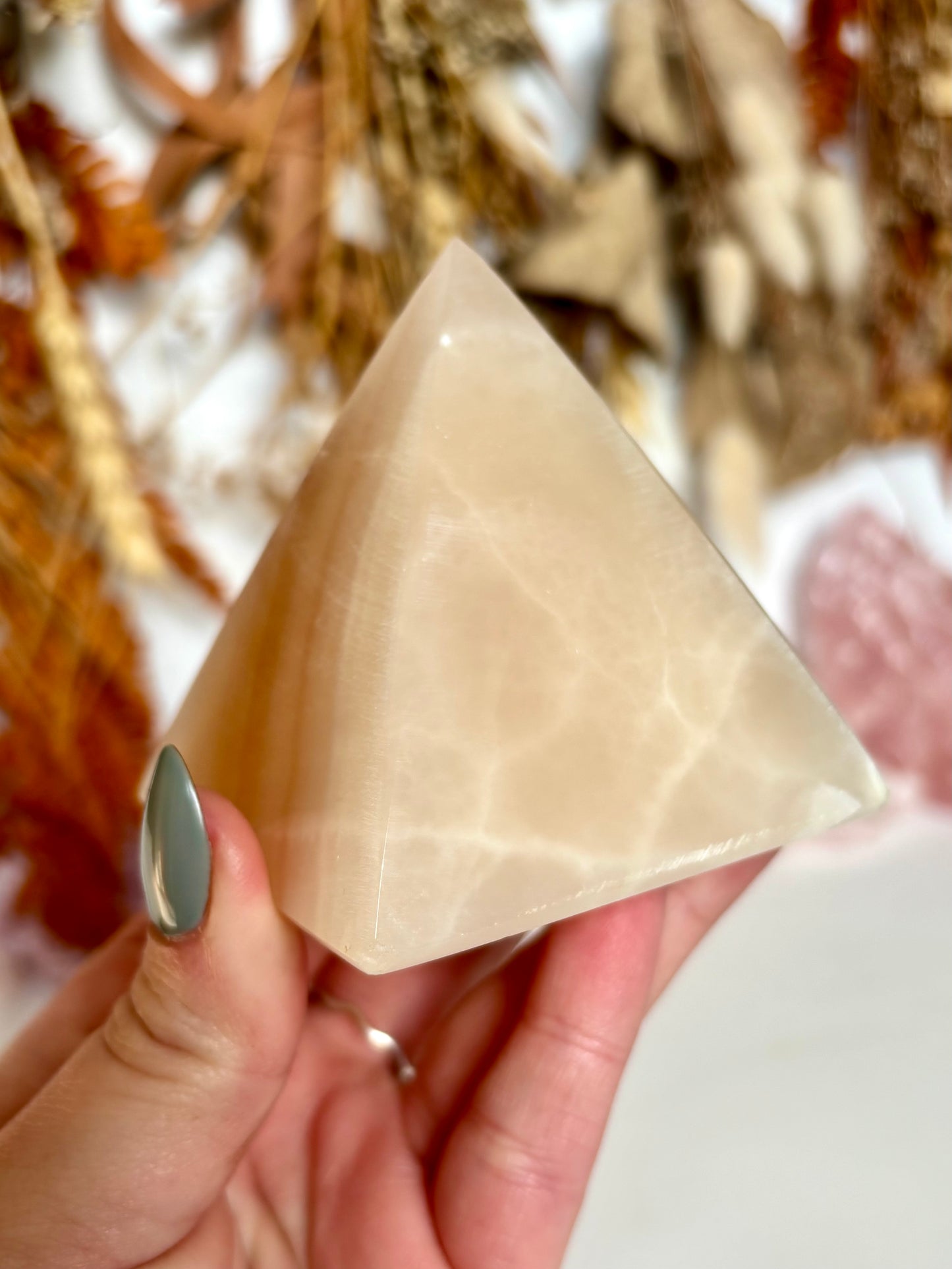 Banded Calcite Pyramid