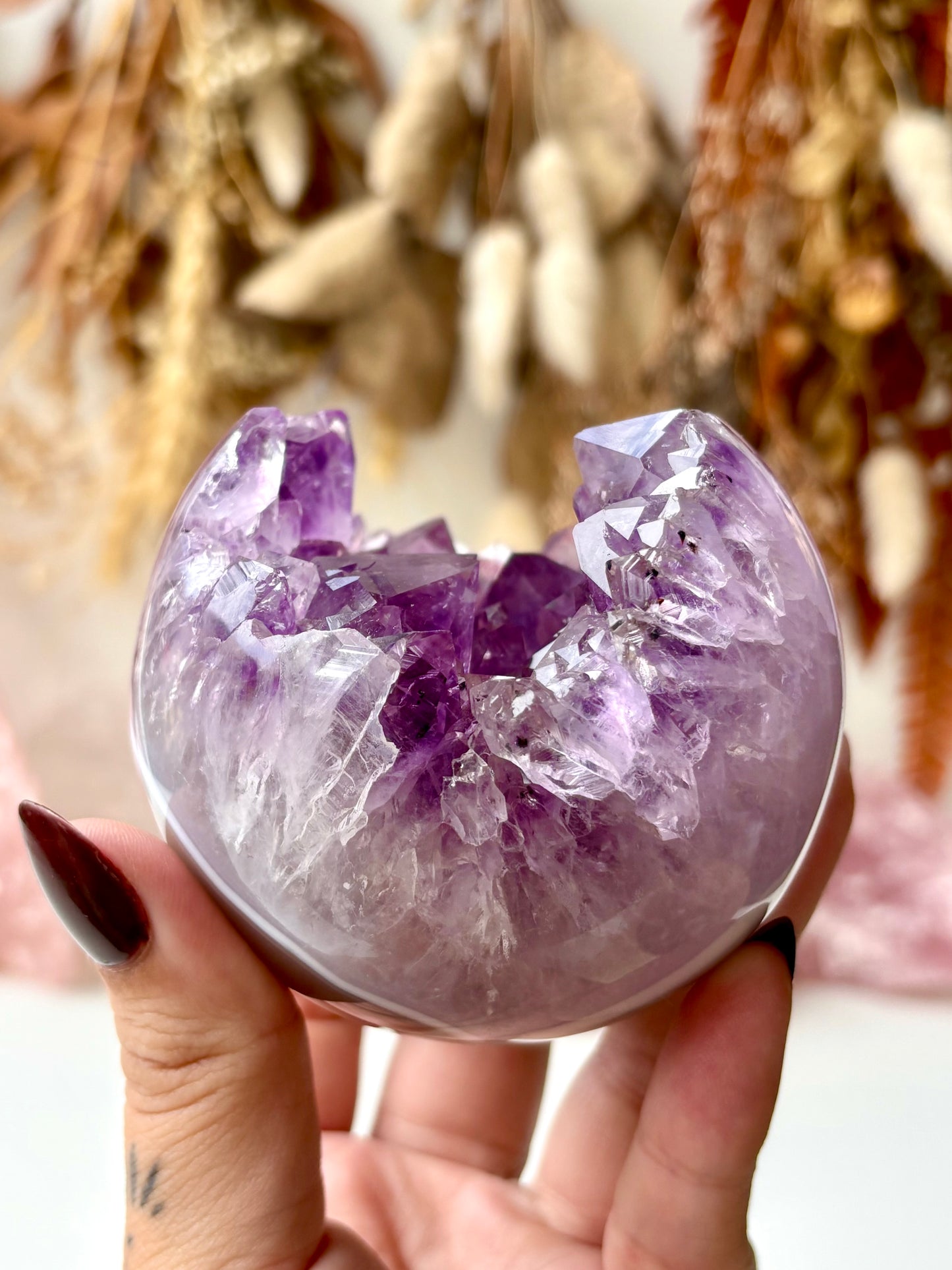 Amethyst Geode Sphere