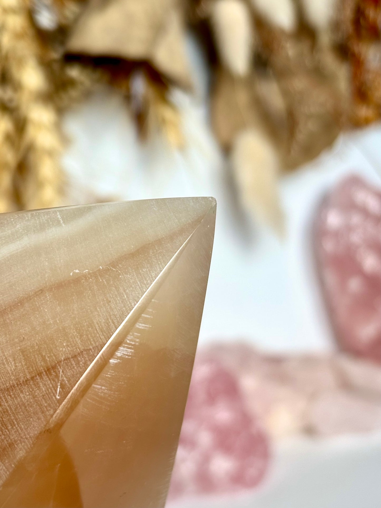Banded Calcite Pyramid