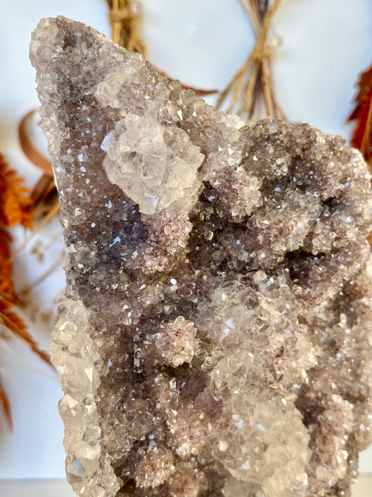 Large Amethyst Cluster slab with stand (Brazil)